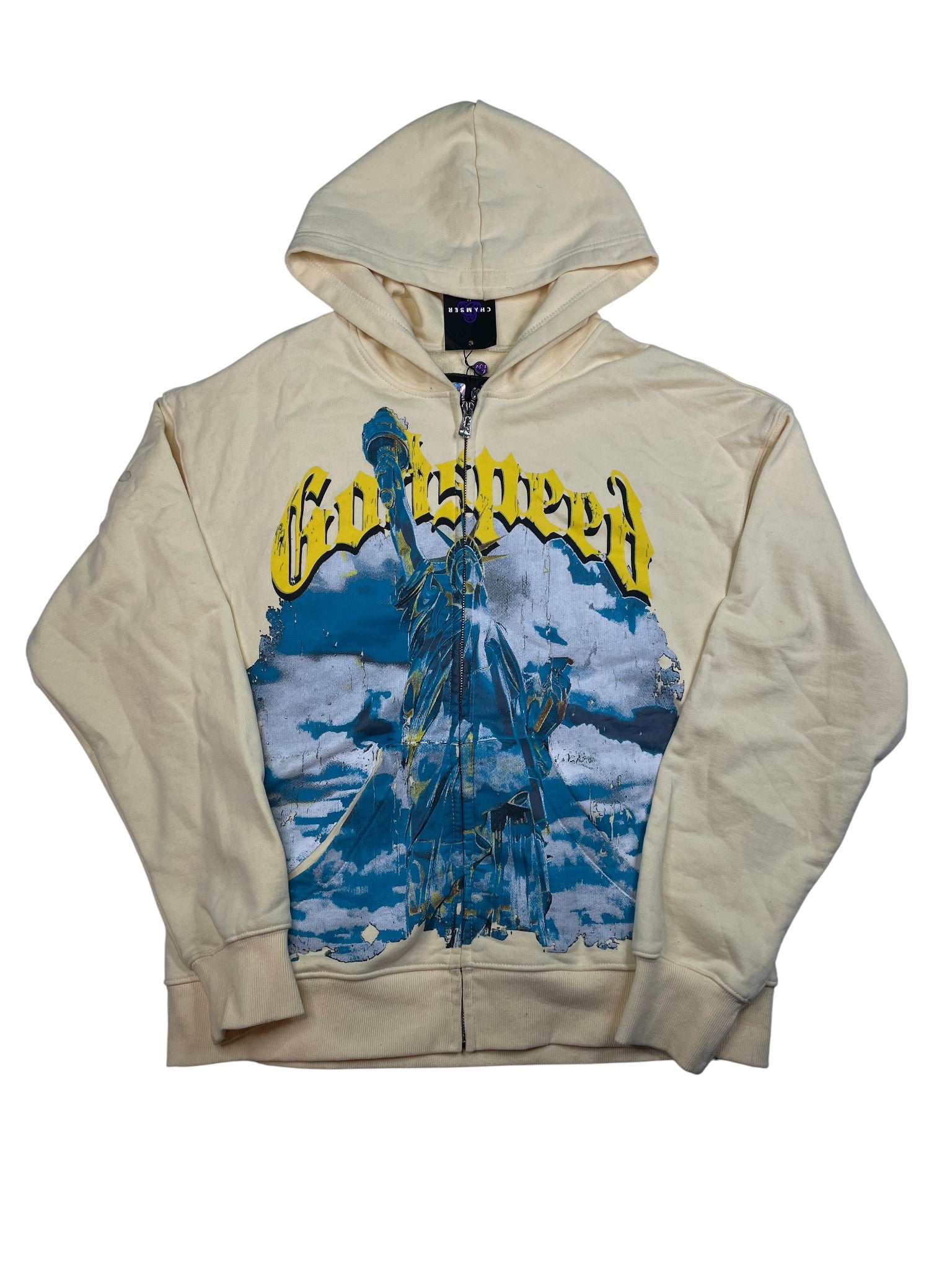 Godspeed 'Statue Liberty' Yellow Zip Up