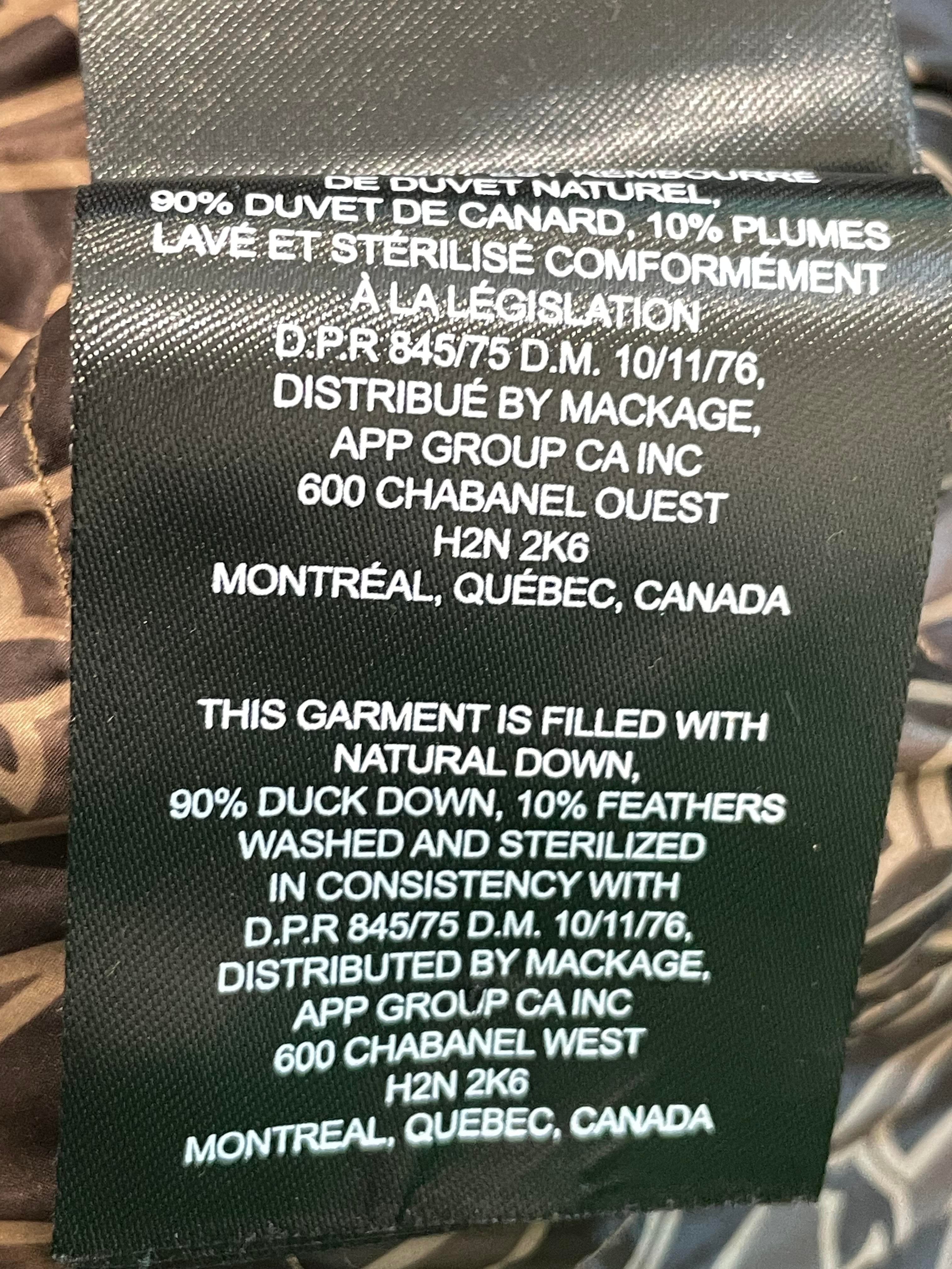 Mackage Puffer Monogram Women's Brown Jacket