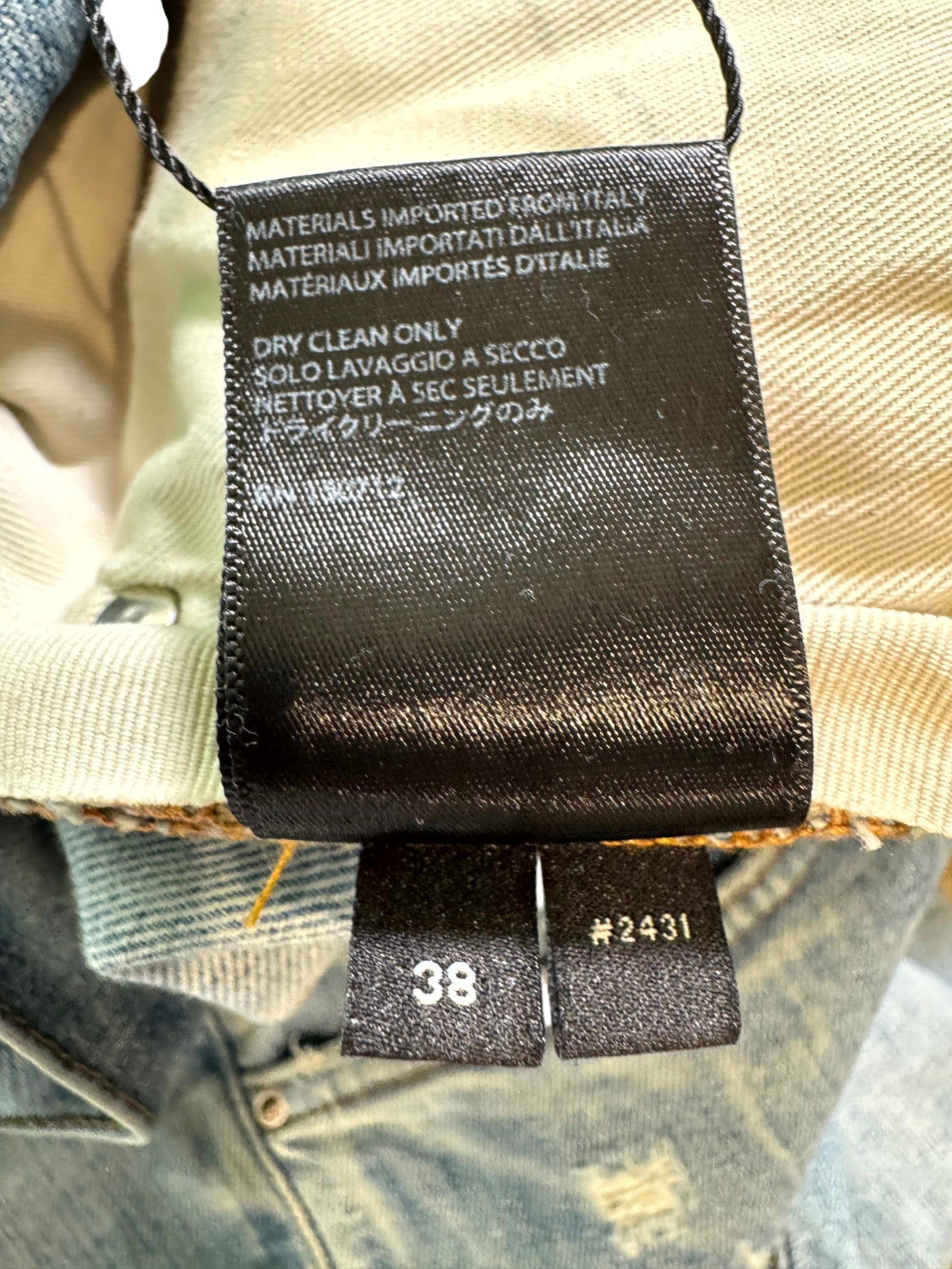 Amiri MX1 Patch Light Wash, Blue & Red Jeans