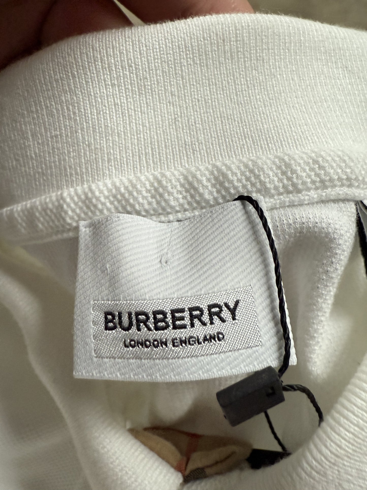 Burberry Polo White Used XXL