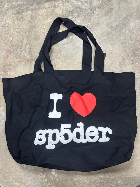 I Love Sp5der Tote Bag Black New