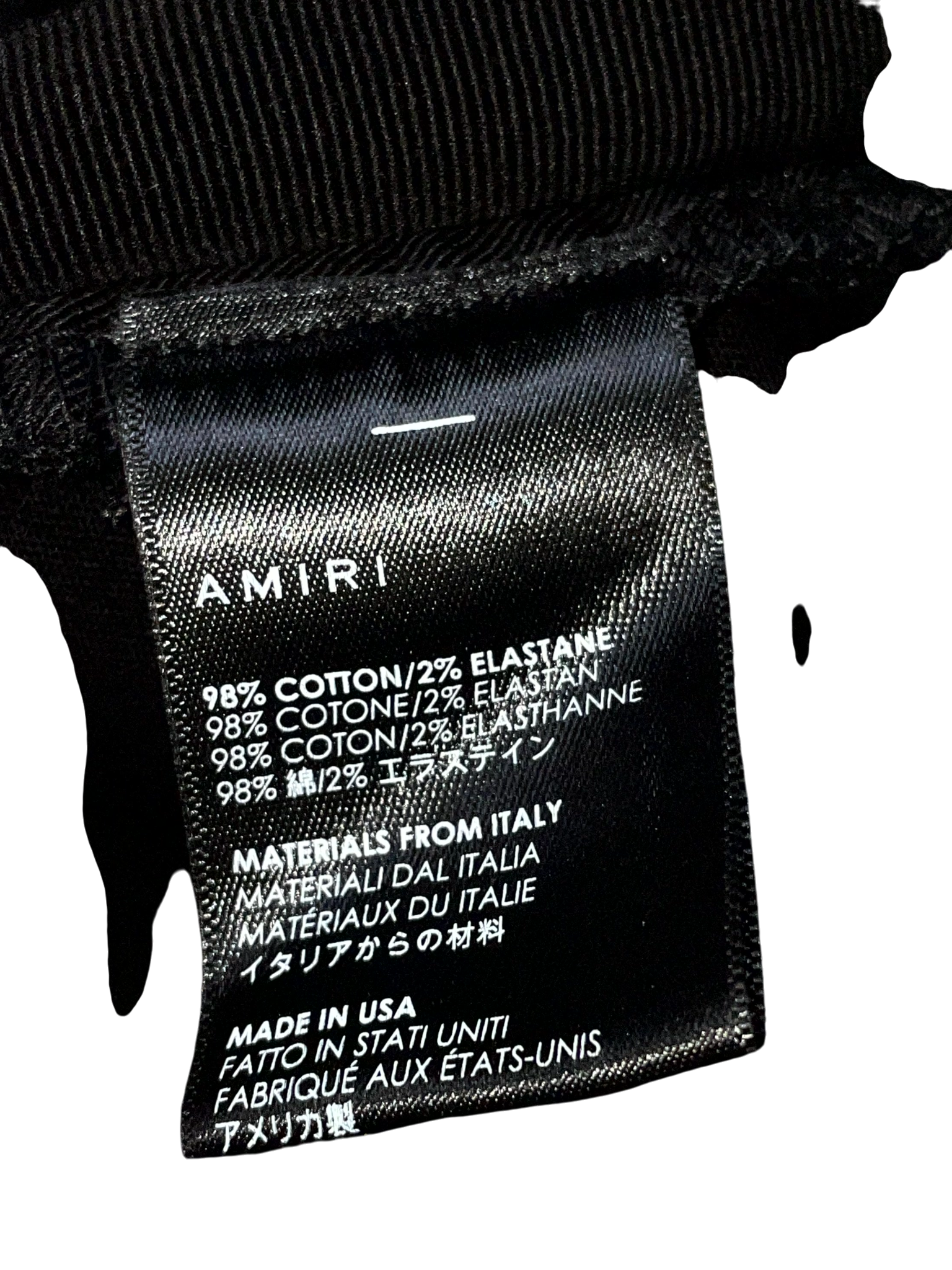 Amiri Stripe Cargo Black & Red Pants