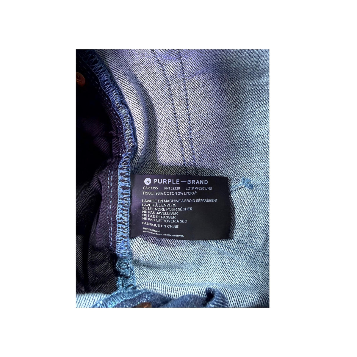 Purple Brand Gloss Dark Blue Jeans
