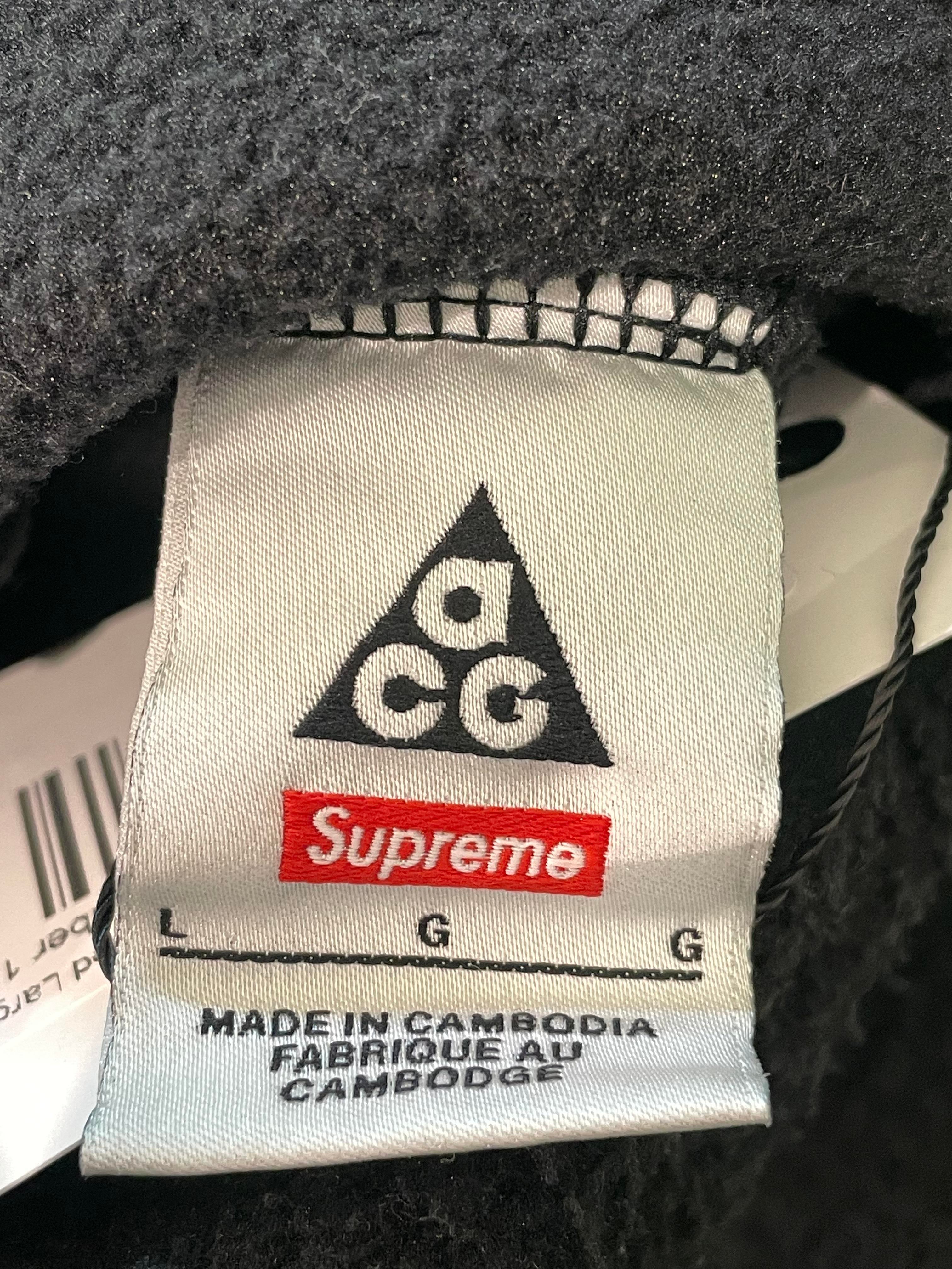 Supreme ACG Fleece Black Hoodie