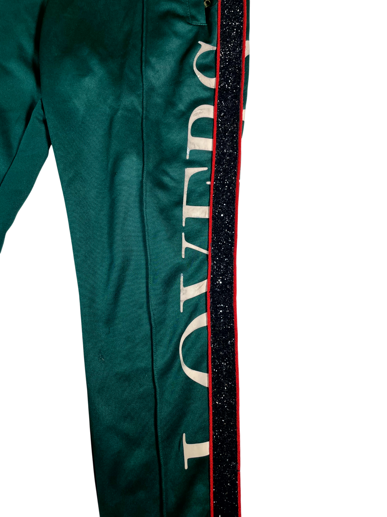 Amiri Crystal Green, Black & Red Sweats