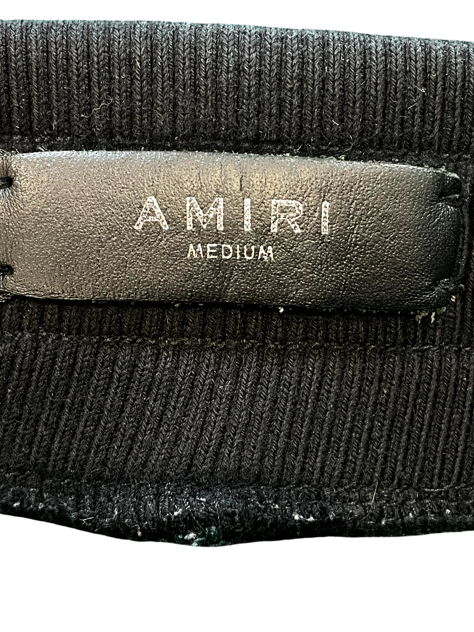 Amiri Crystal Green, Black & Red Sweats