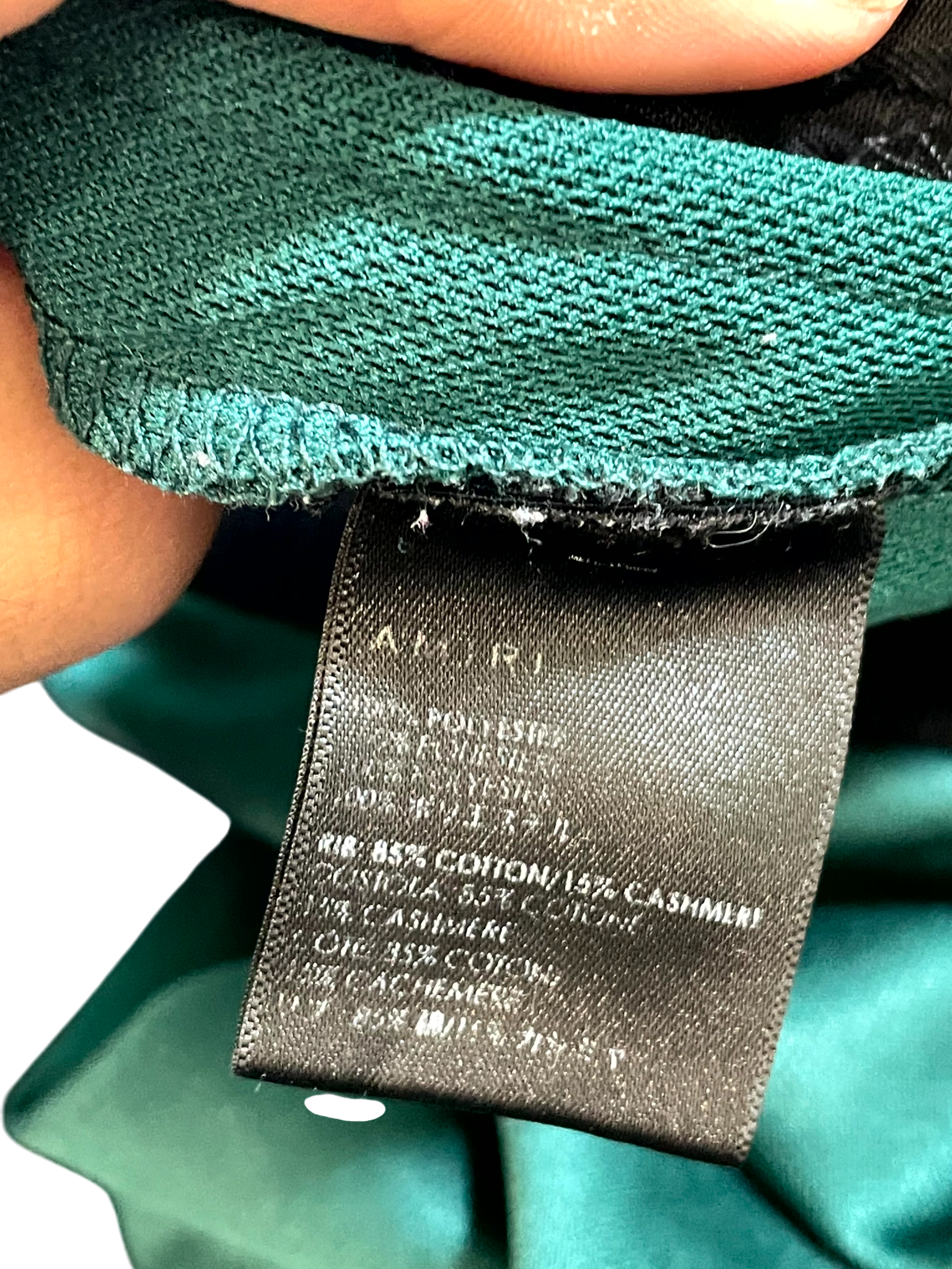 Amiri Crystal Green, Black & Red Sweats