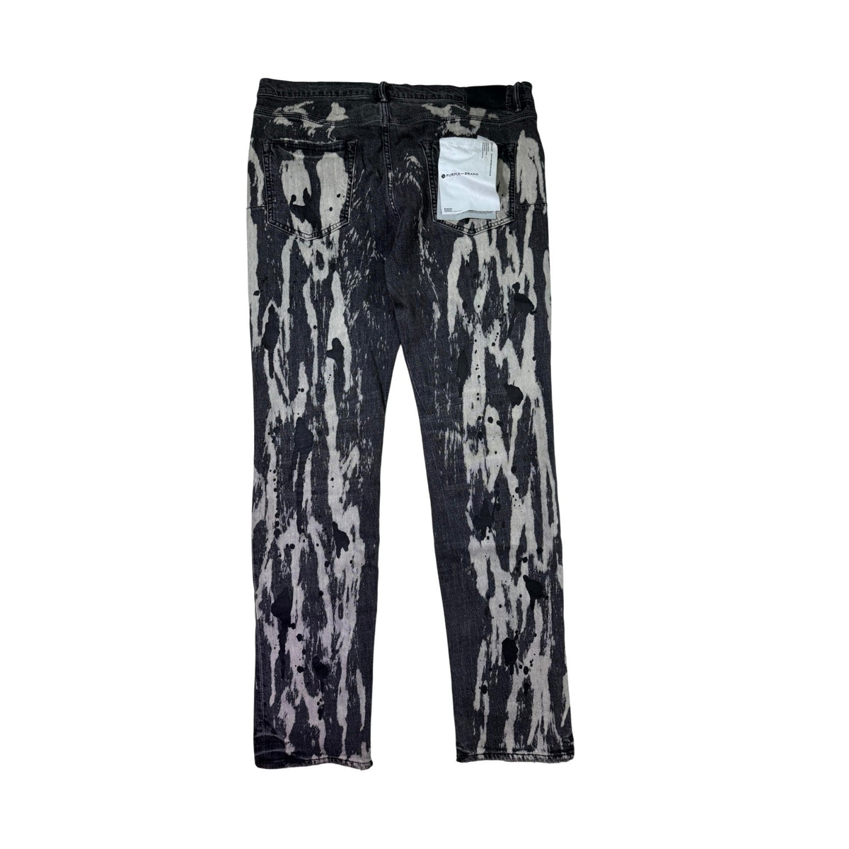 Purple Brand Bleached Black Wash Jeans
