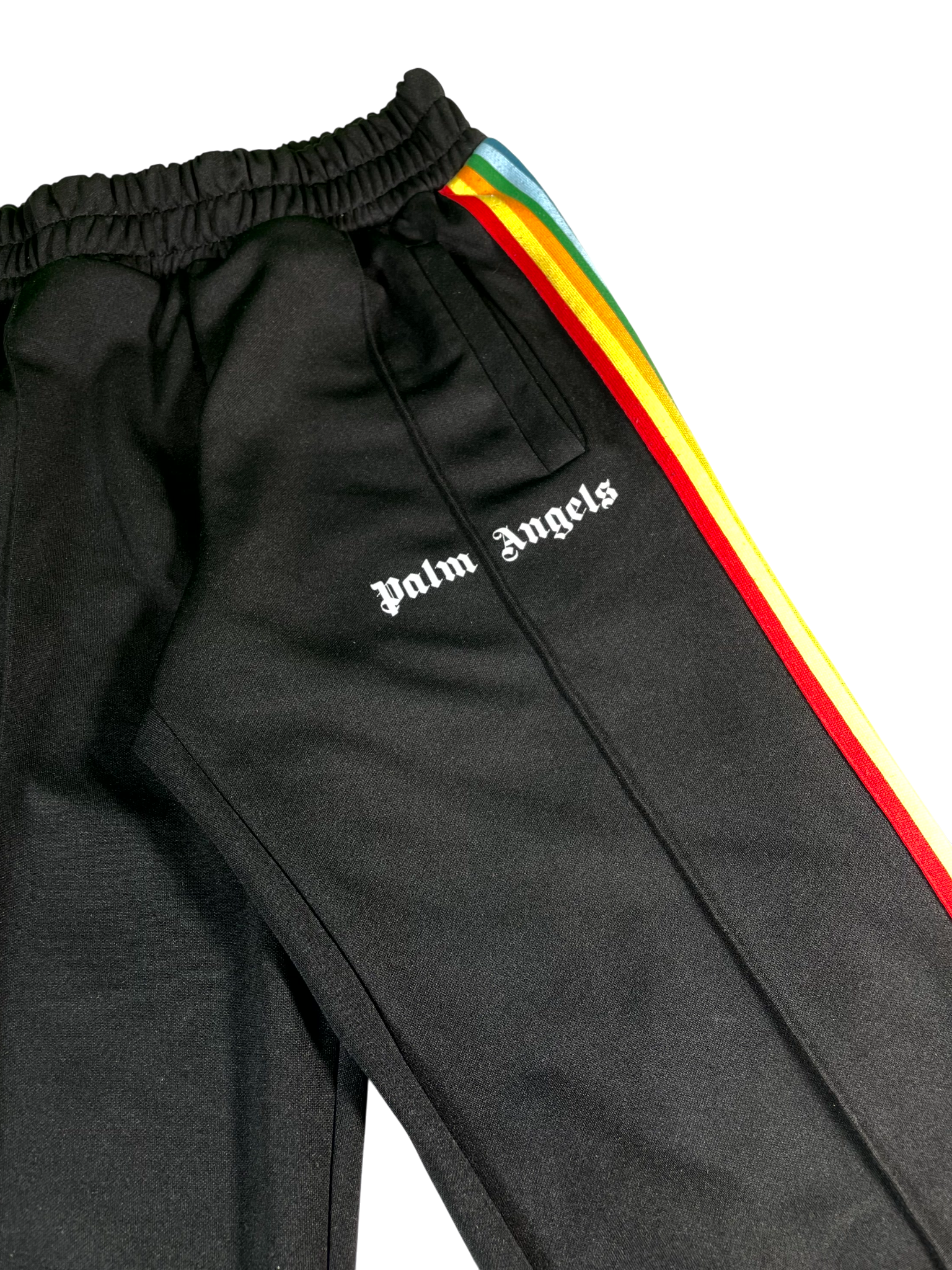 Palm Angels Black & Rainbow Sweatpants