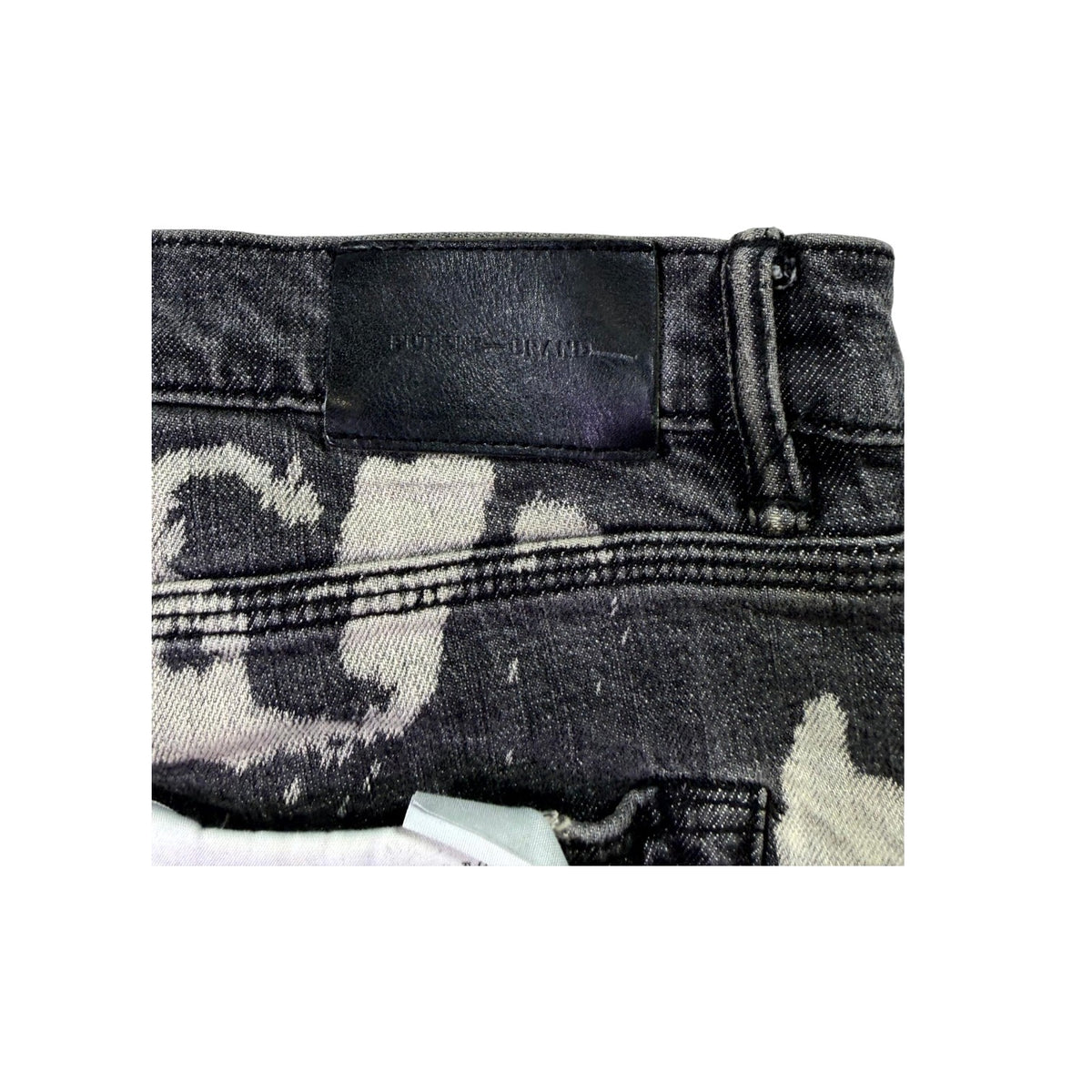 Purple Brand Bleached Black Wash Jeans