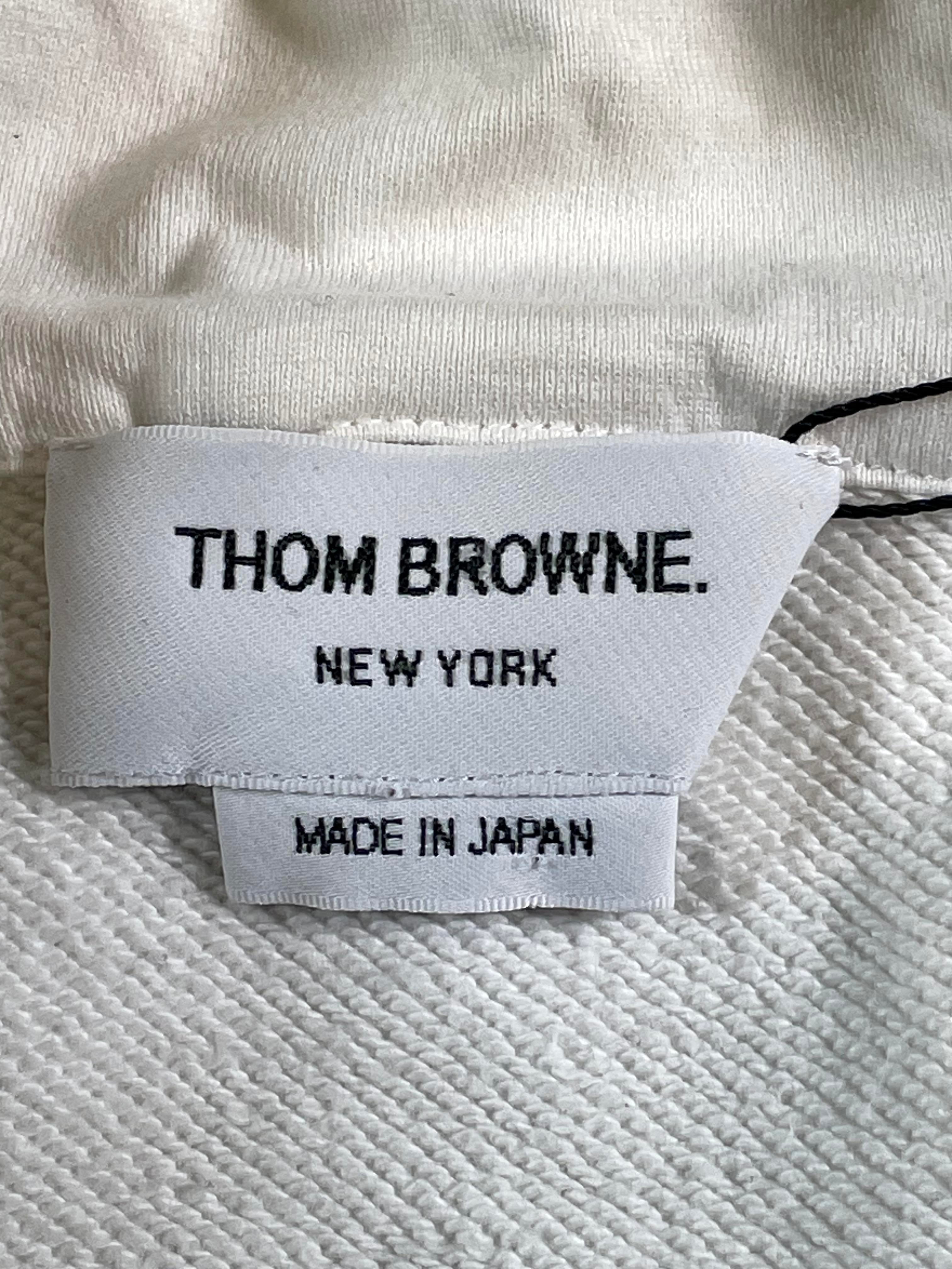 Thom Browne Multi Color 4 Bar White Zip Up