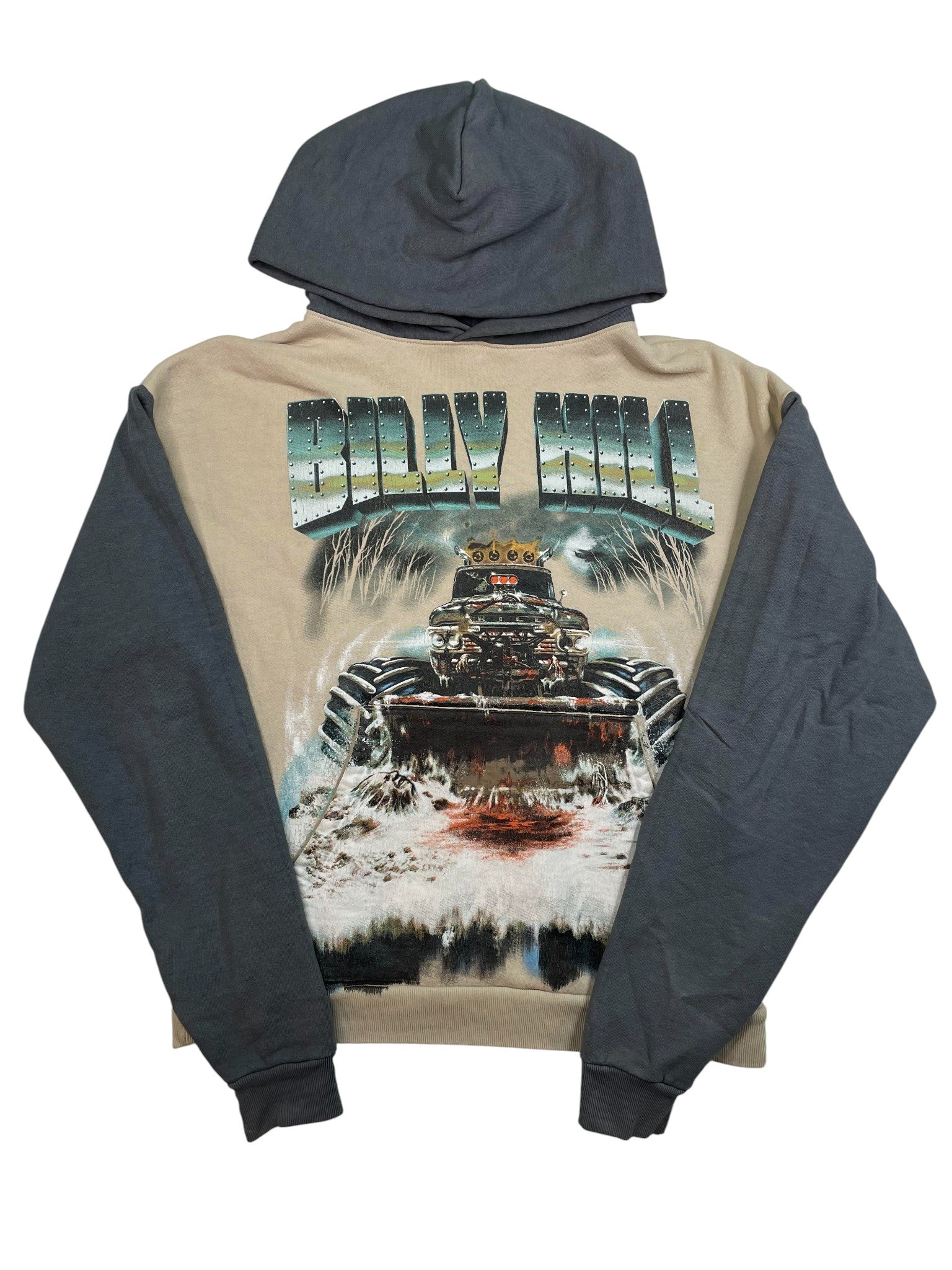 Billy Hill 'Auto Salvage' Cream Hoodie