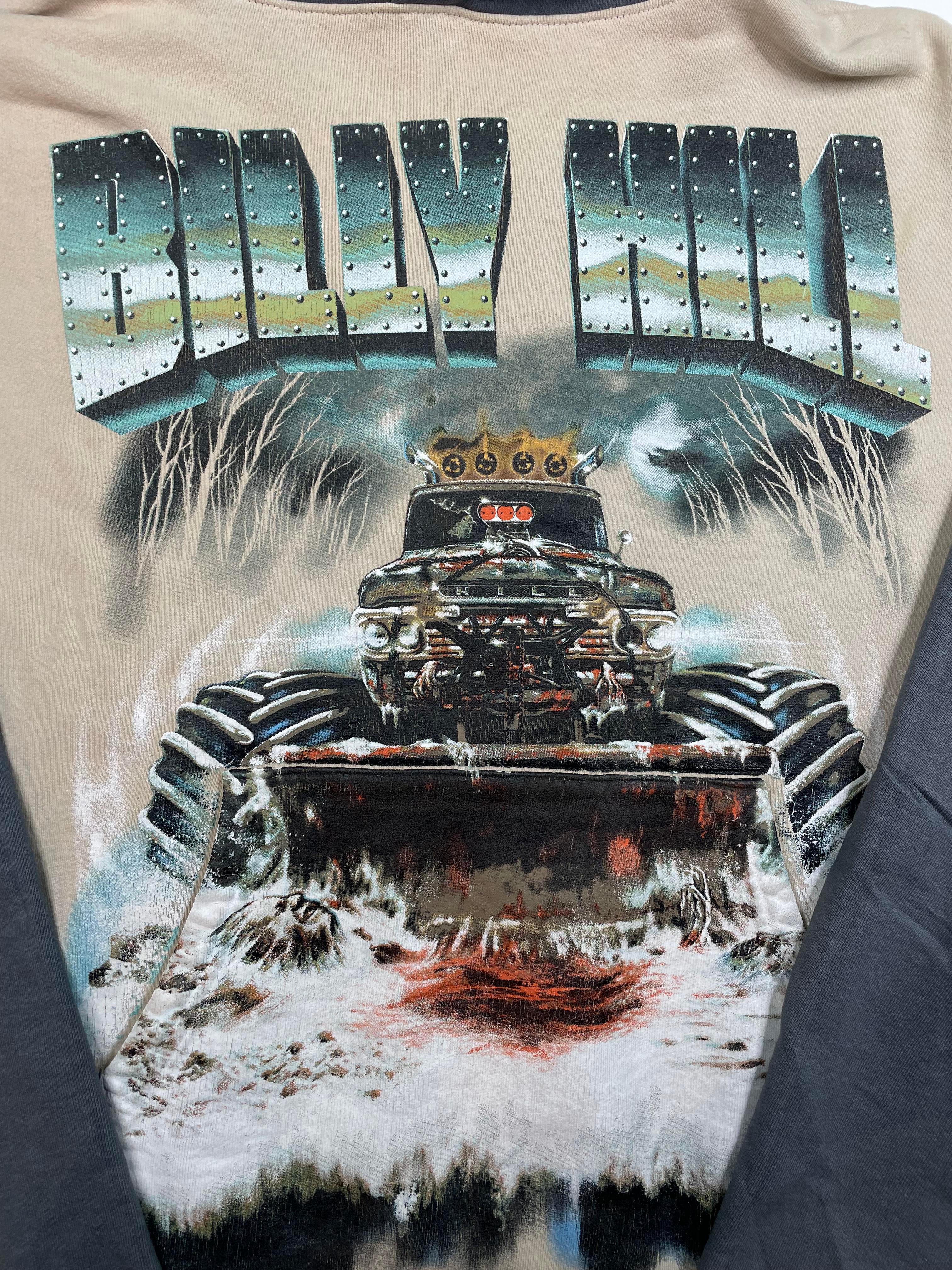 Billy Hill 'Auto Salvage' Cream Hoodie