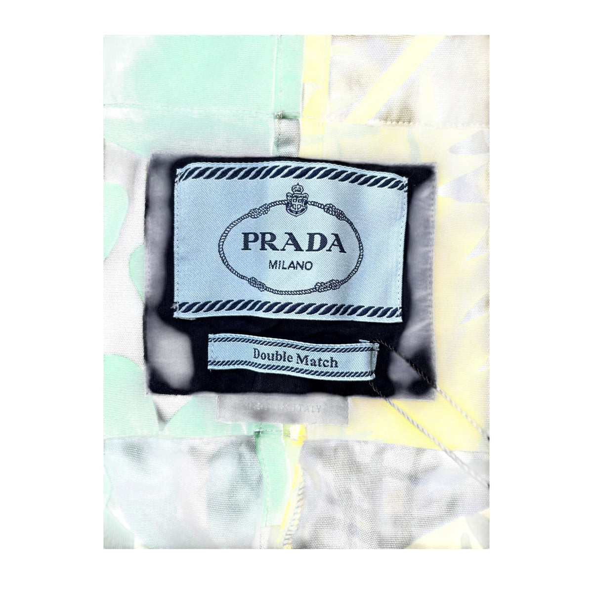 Prada  Button Up Match Yellow Shirt