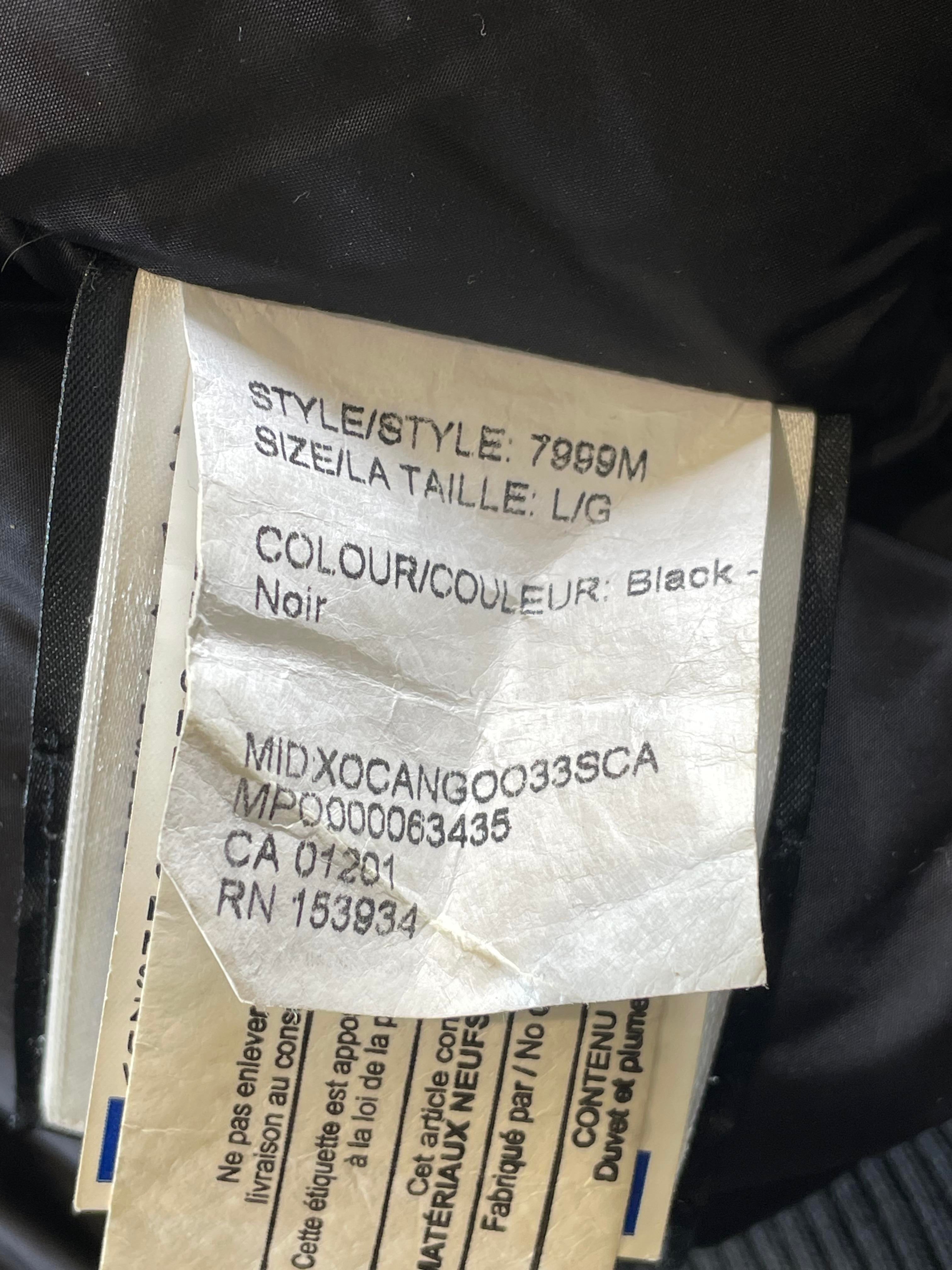 Canada Goose Black Puffer Jacket