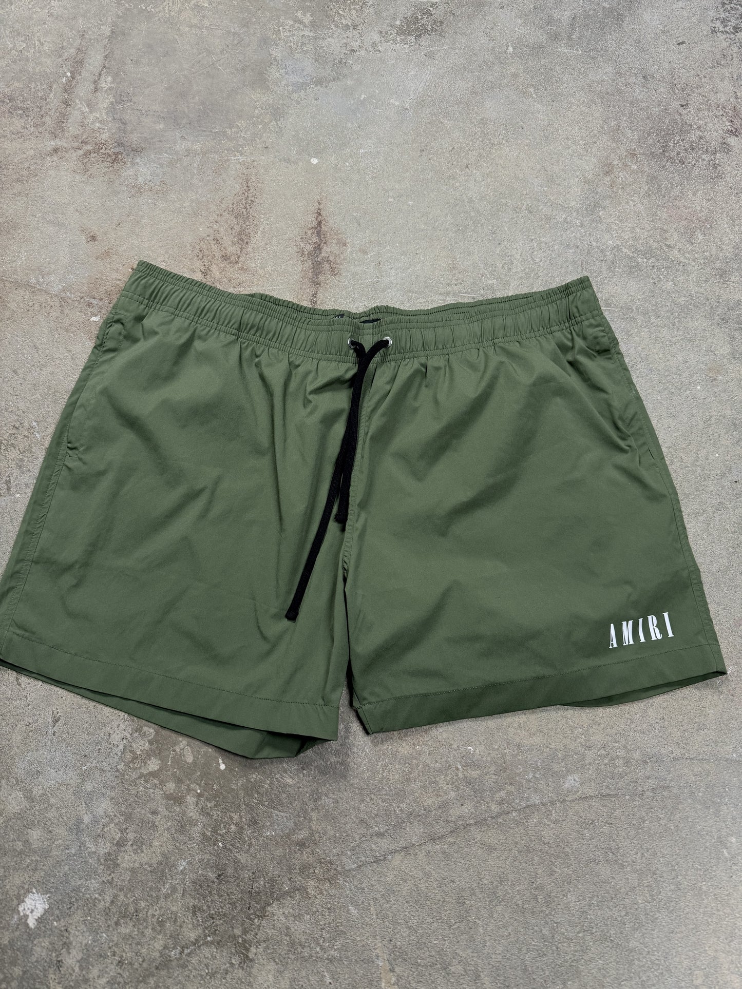 Amiri Swim Olive Trunks XXL New