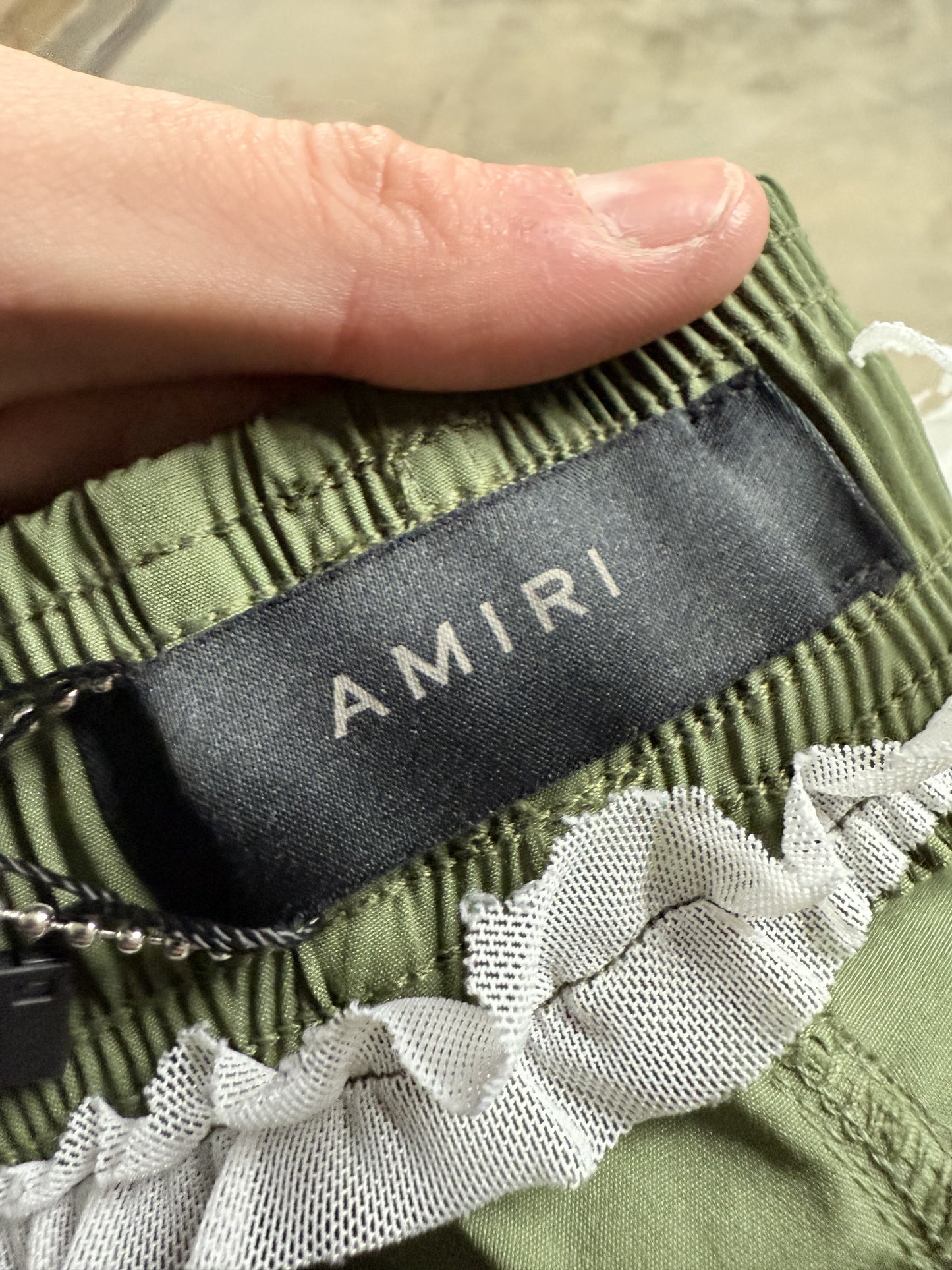 Amiri Swim Olive Trunks XXL New