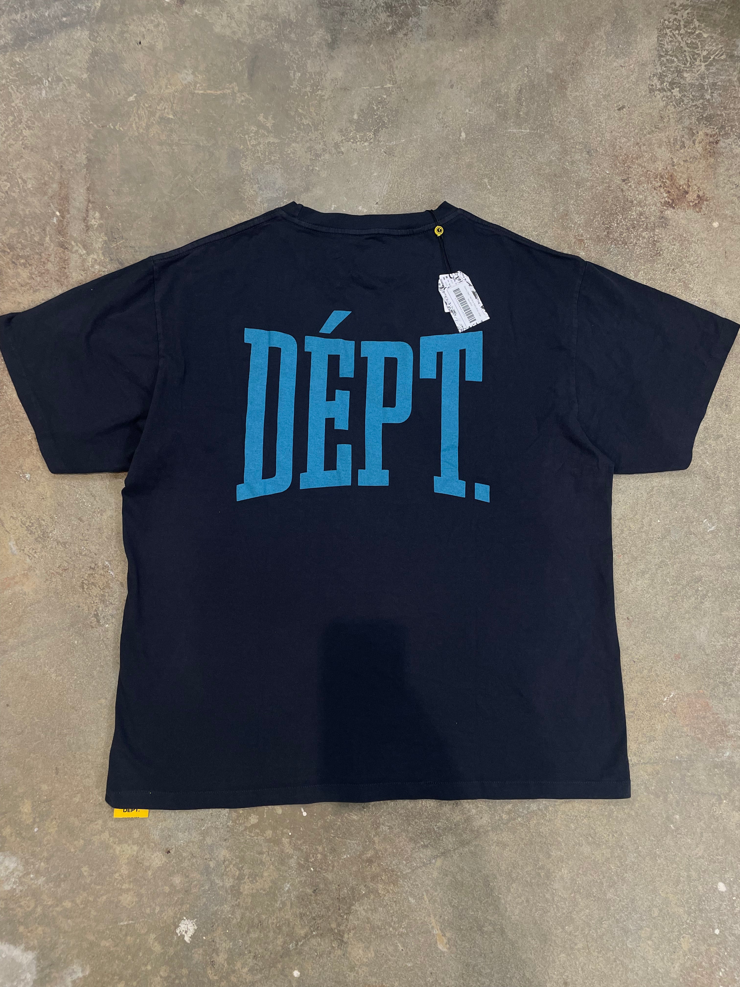 Gallery Dept Tee Navy Baby Blue New Large With Tags