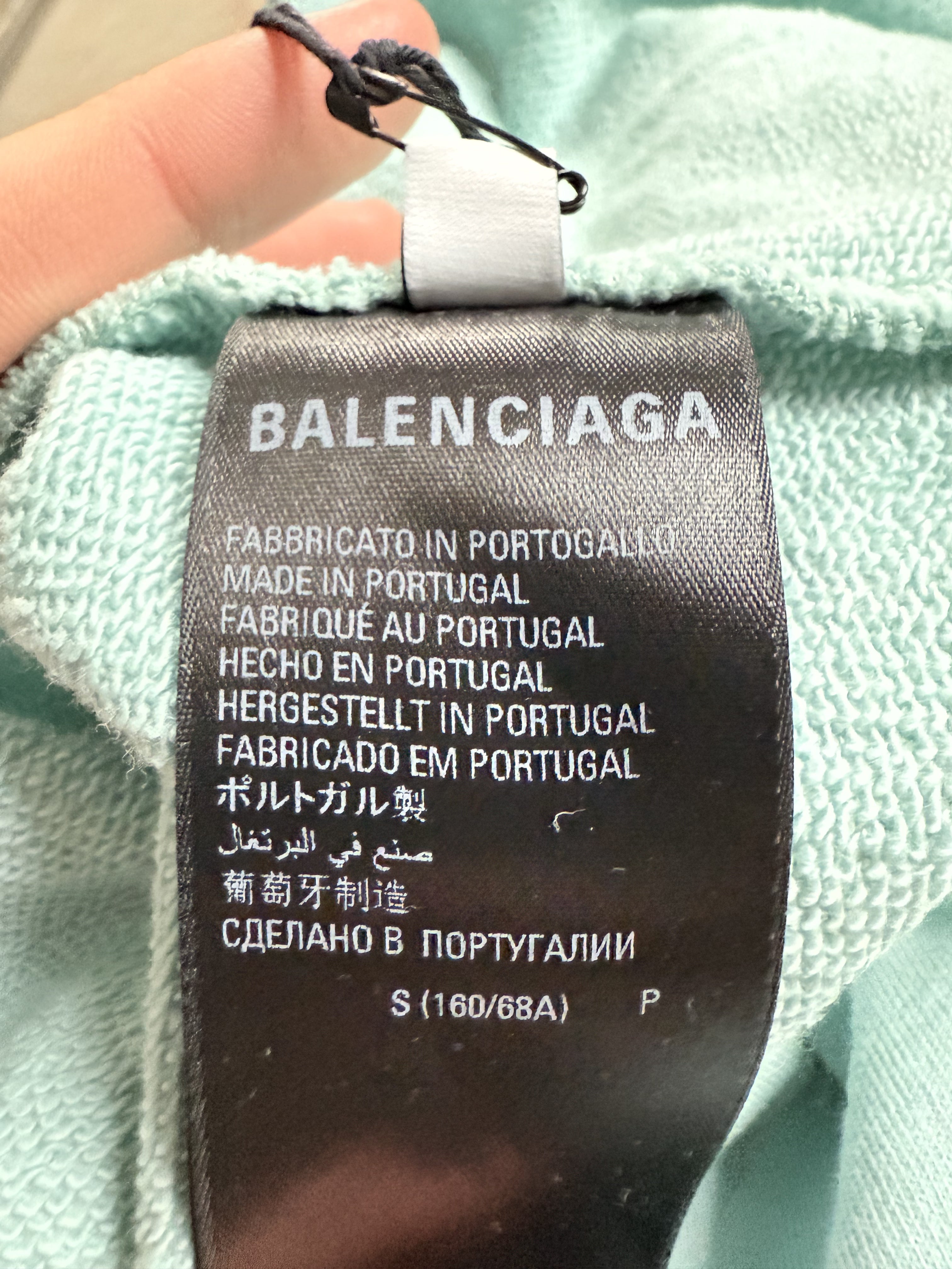 Balenciaga Teal Shorts BB Logo