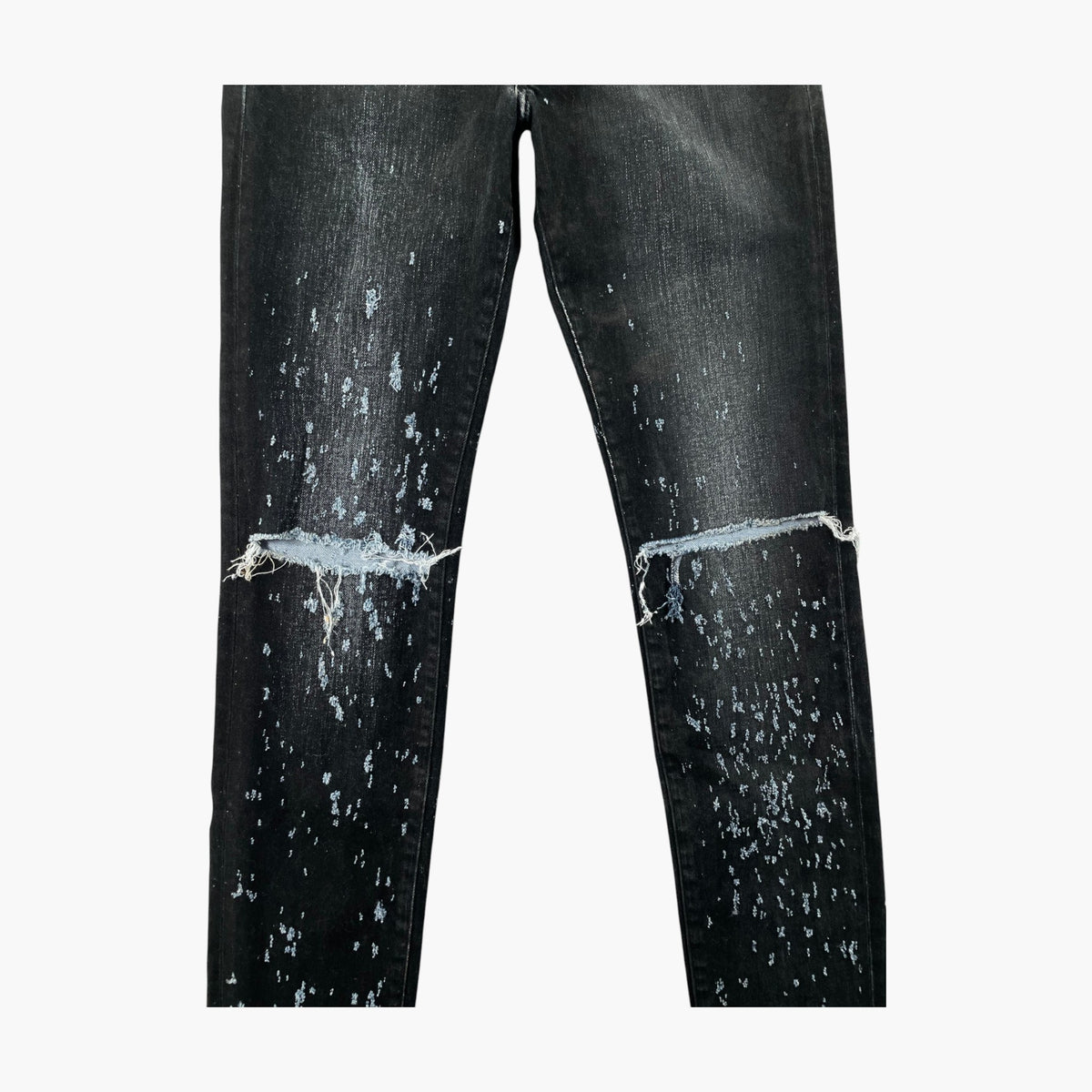 Amiri Waxed Shotgun Black Jeans