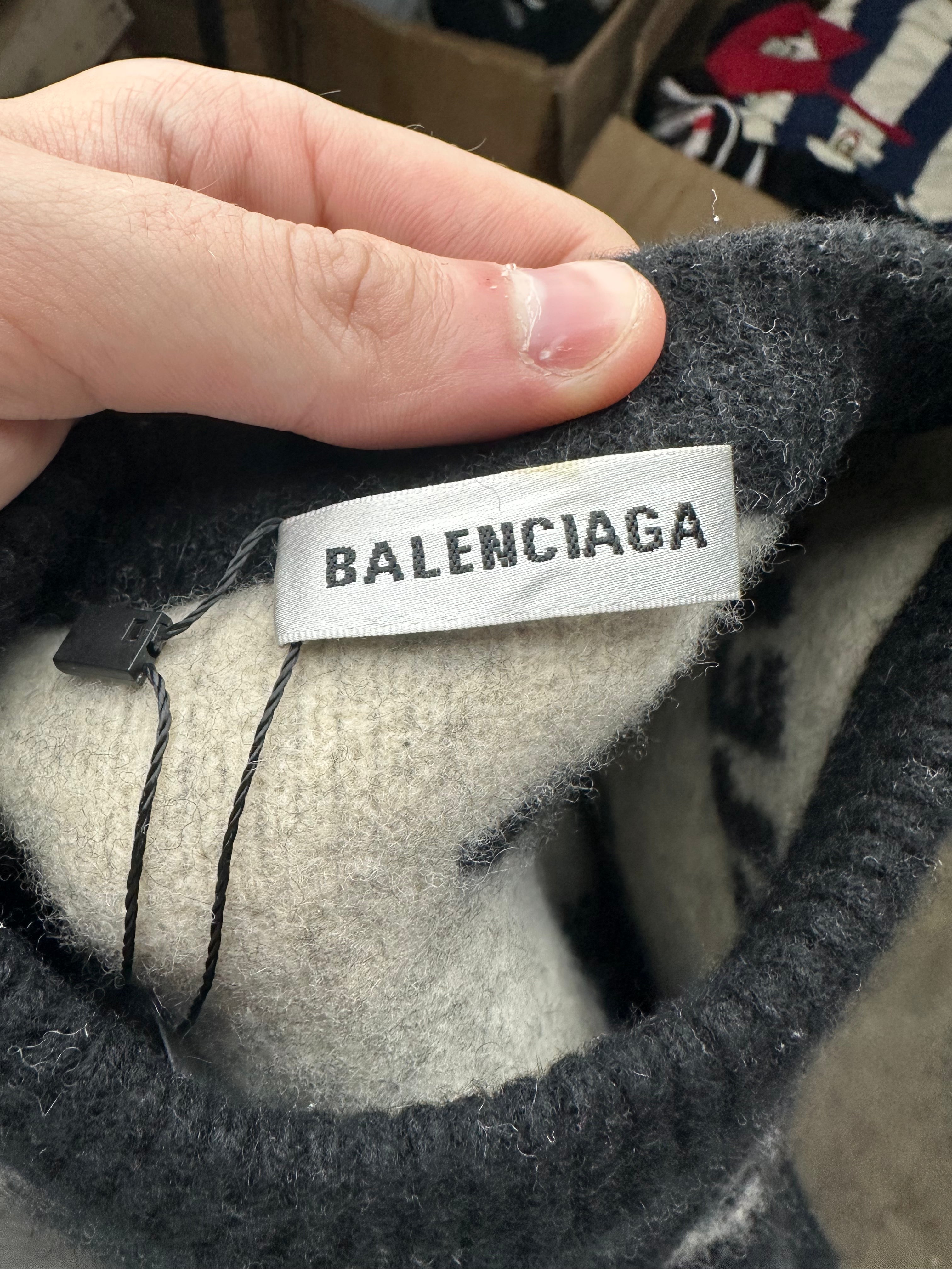Balenciaga Crewneck Black & White Womans Sweatshirt