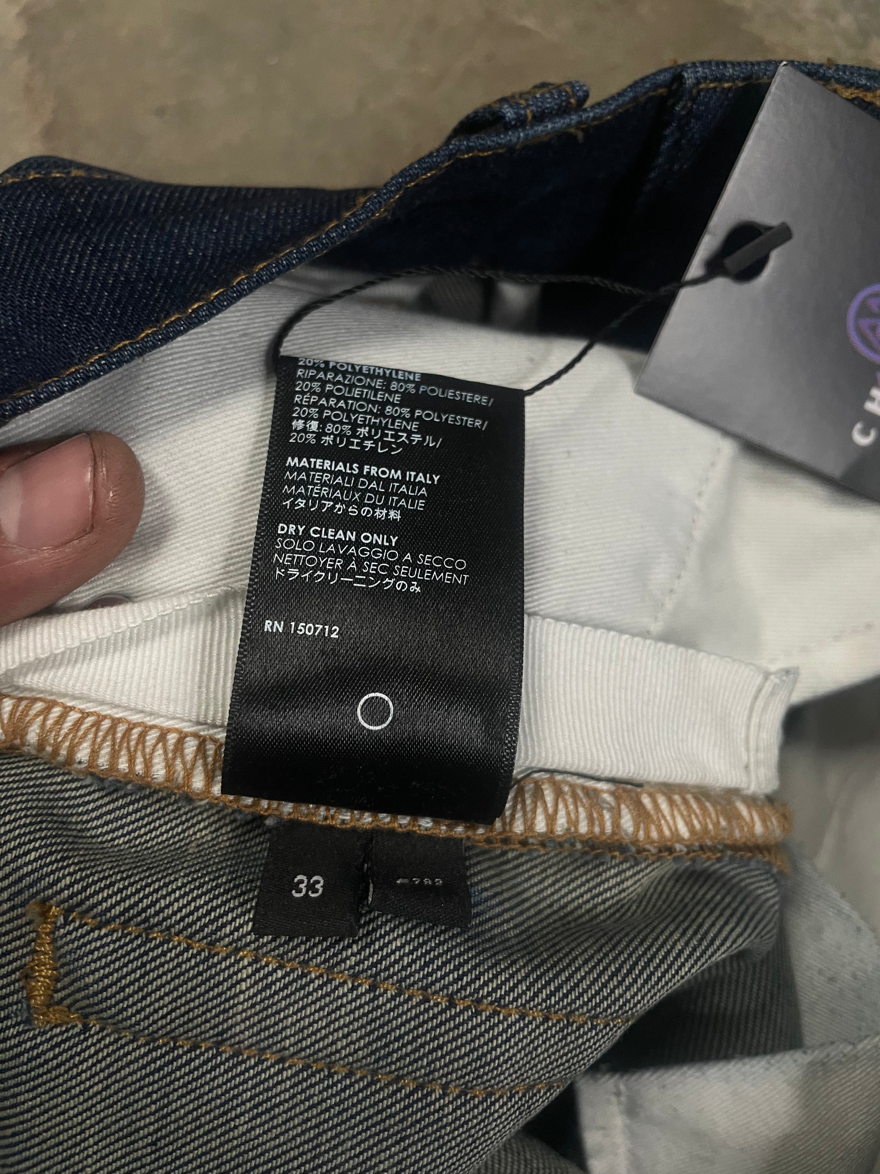 Amiri Selvedge Denim Plain Thrasher Dark Blue Jeans