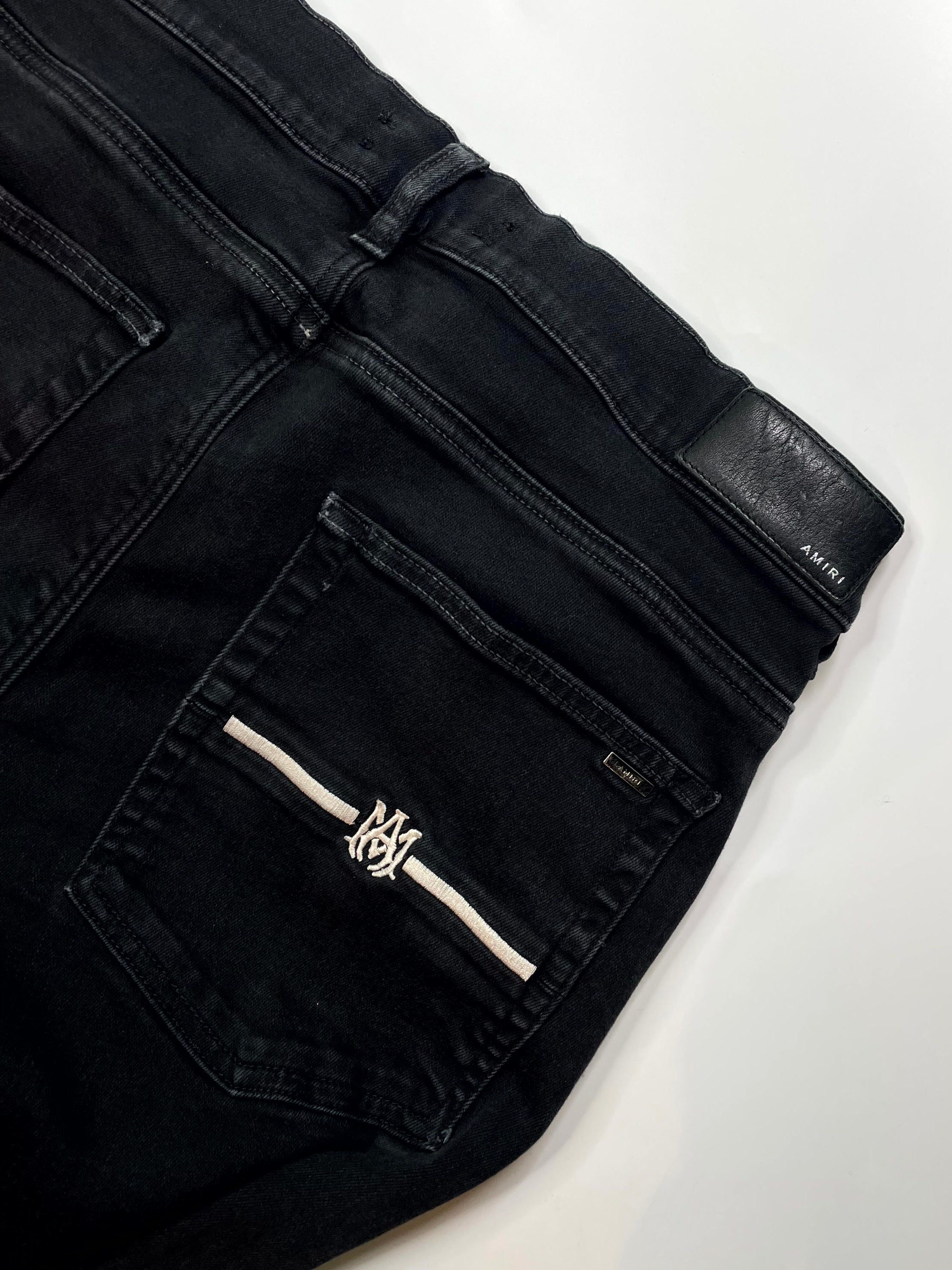 Amiri Tie Dye Black Jeans