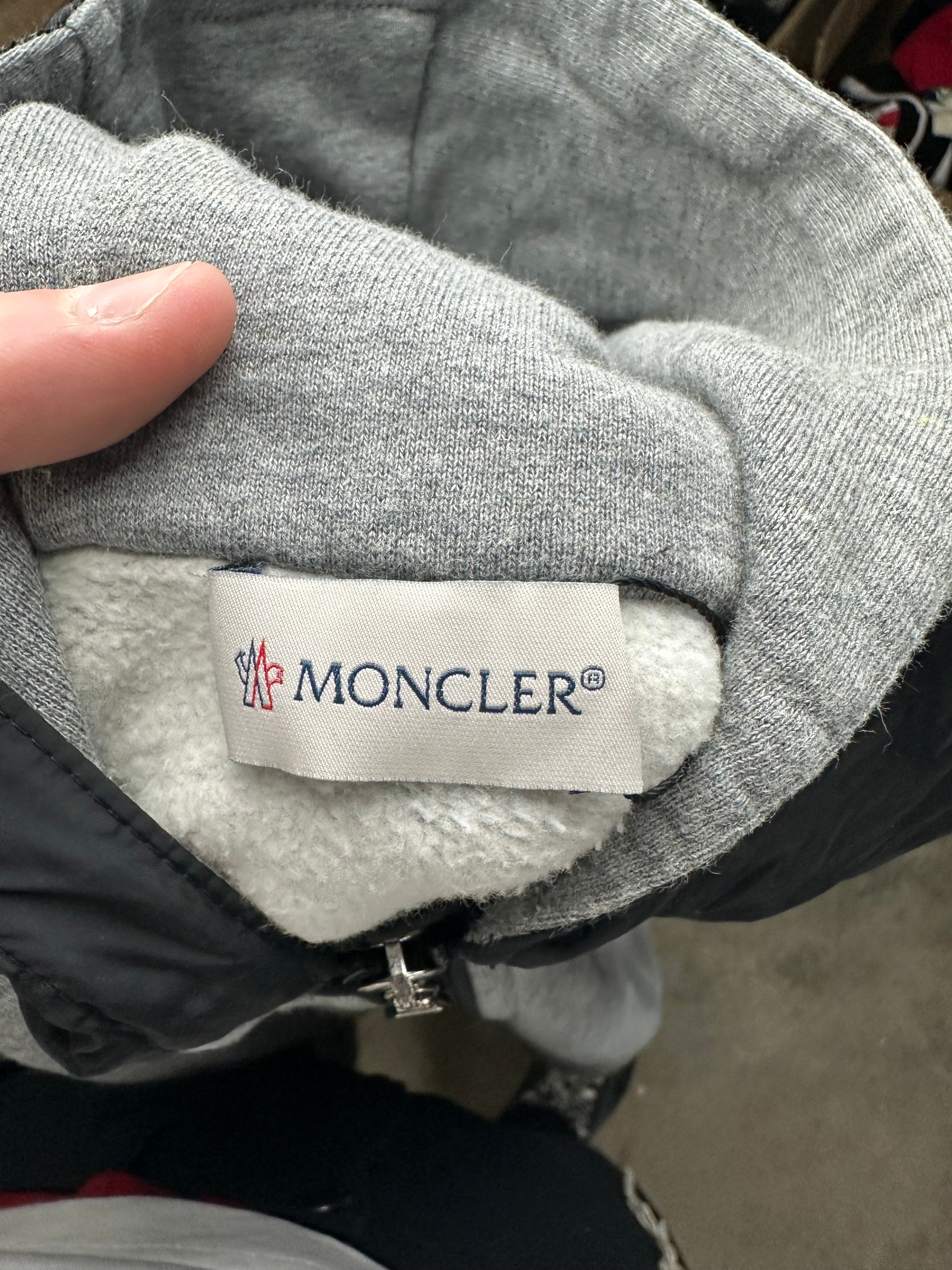 Moncler Sweatsuit Grey Black Used 14Y & 12Y