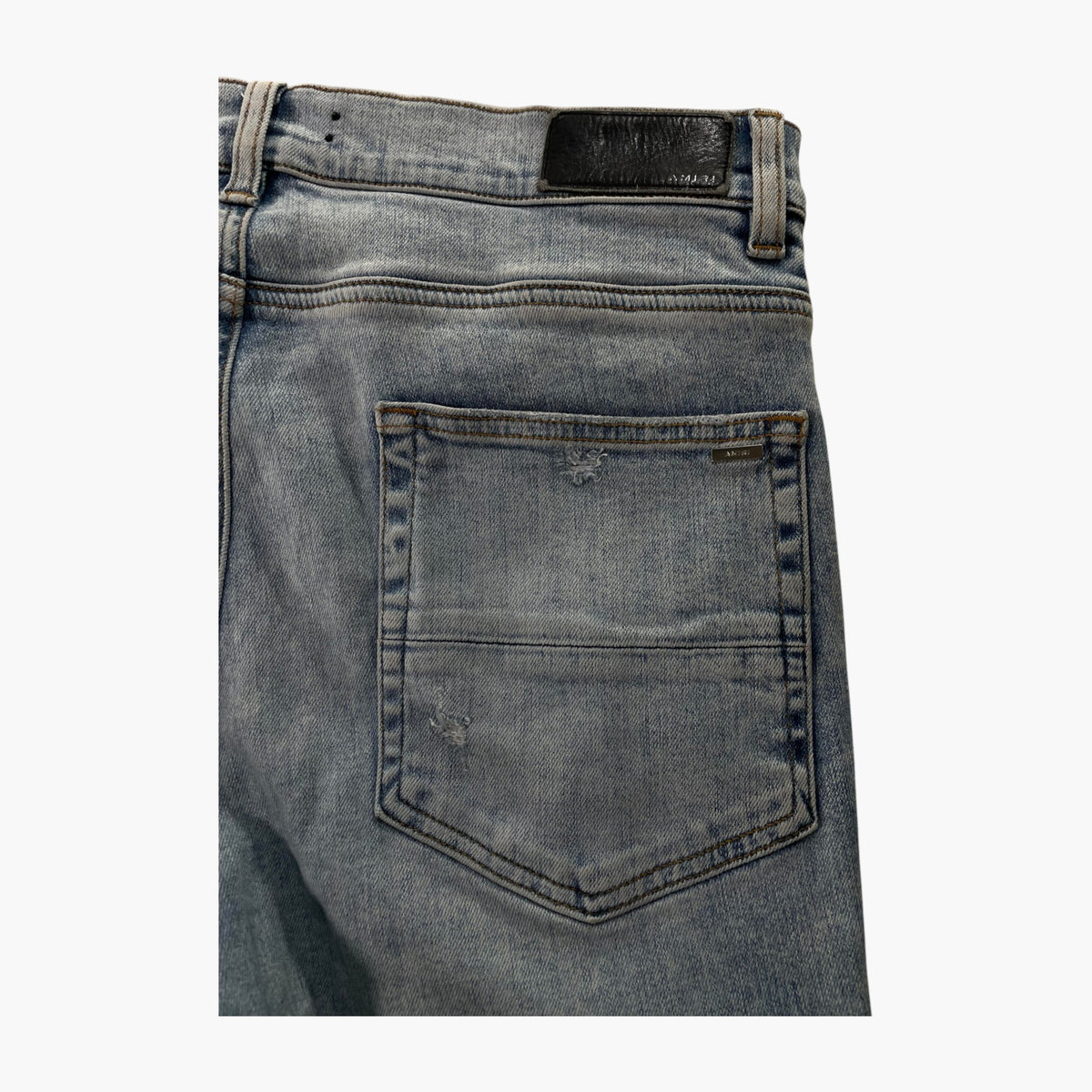 Amiri Pajama Paisley Patchwork Light Wash Jeans