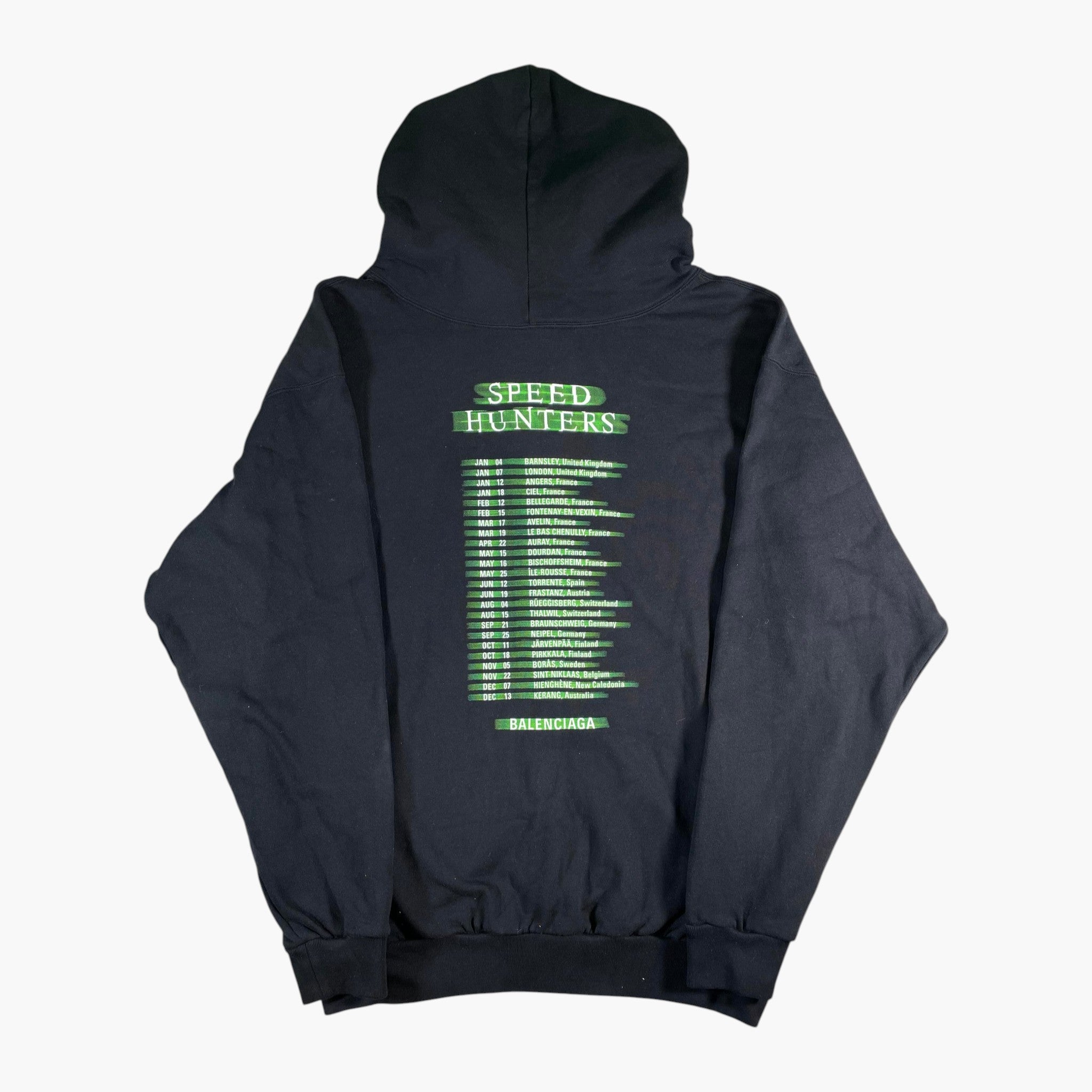 Balenciaga Speed Hunters Black Zip Up