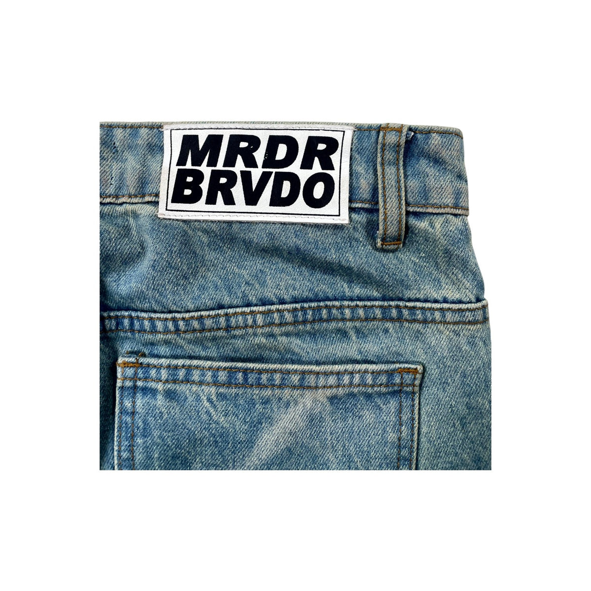 Who Decides War Light Wash & Multicolor Patch Jeans