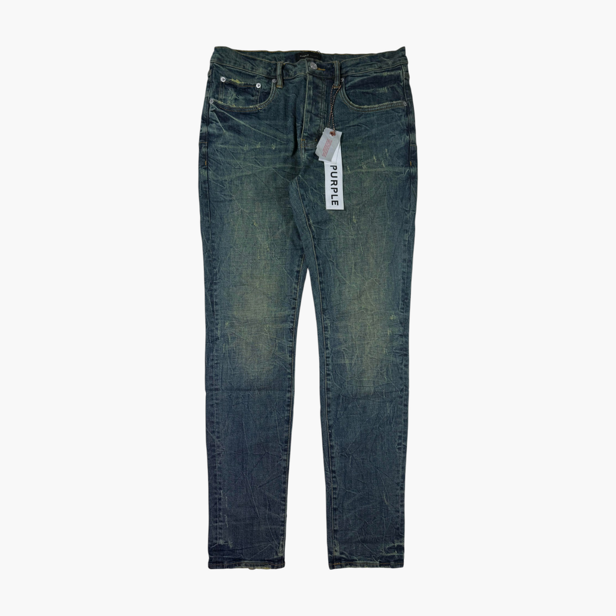 Purple Brand Deep Classic Yellow Wash Plain Jeans