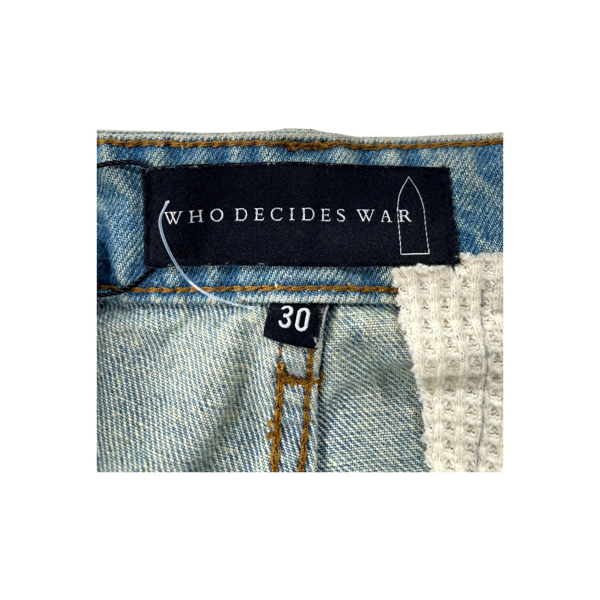 Who Decides War Light Wash & Multicolor Patch Jeans