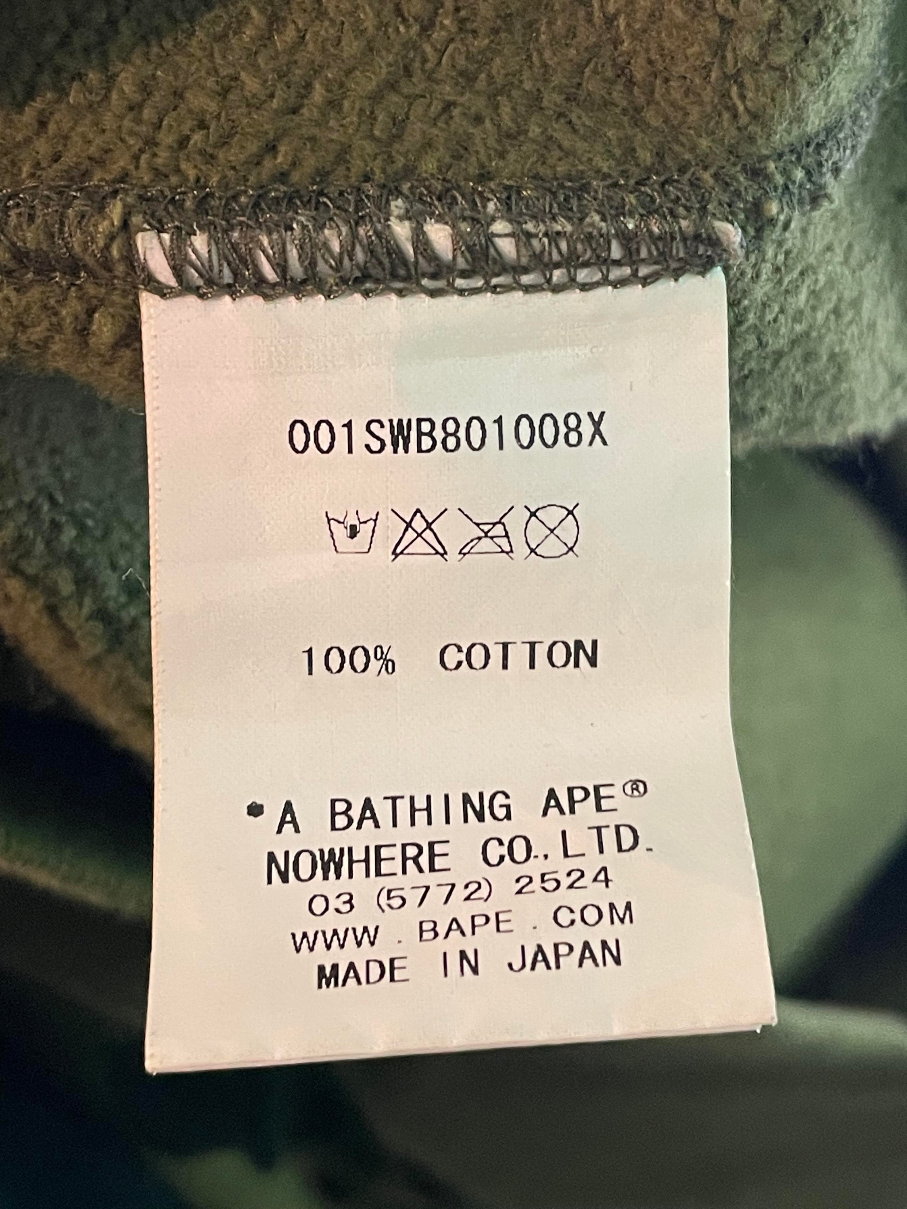 Bape Camo Head Logo Grey Crewneck