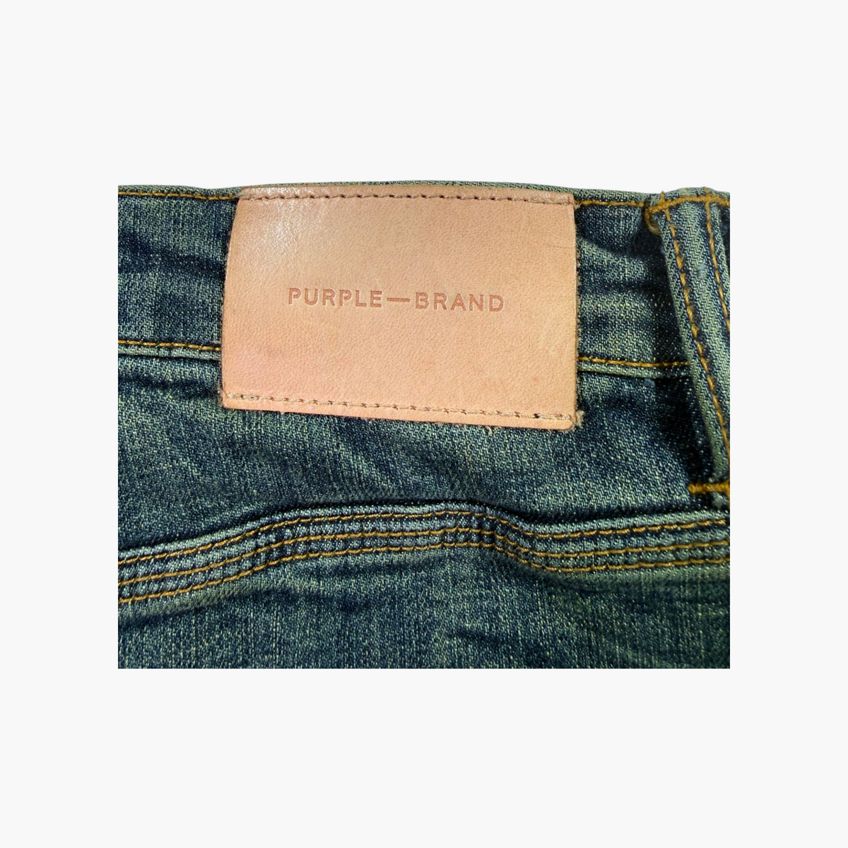 Purple Brand Deep Classic Yellow Wash Plain Jeans