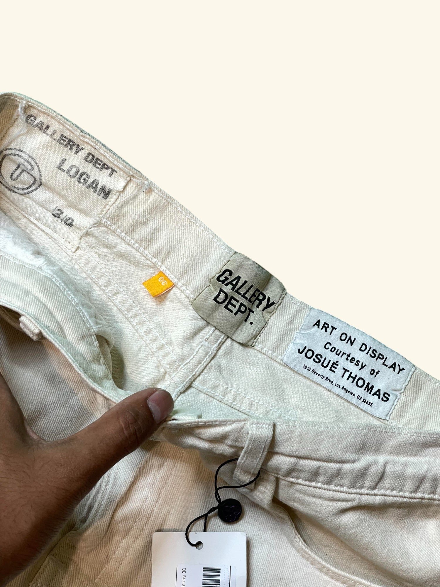 Gallery Dept Flame Flare White Jeans Used 30