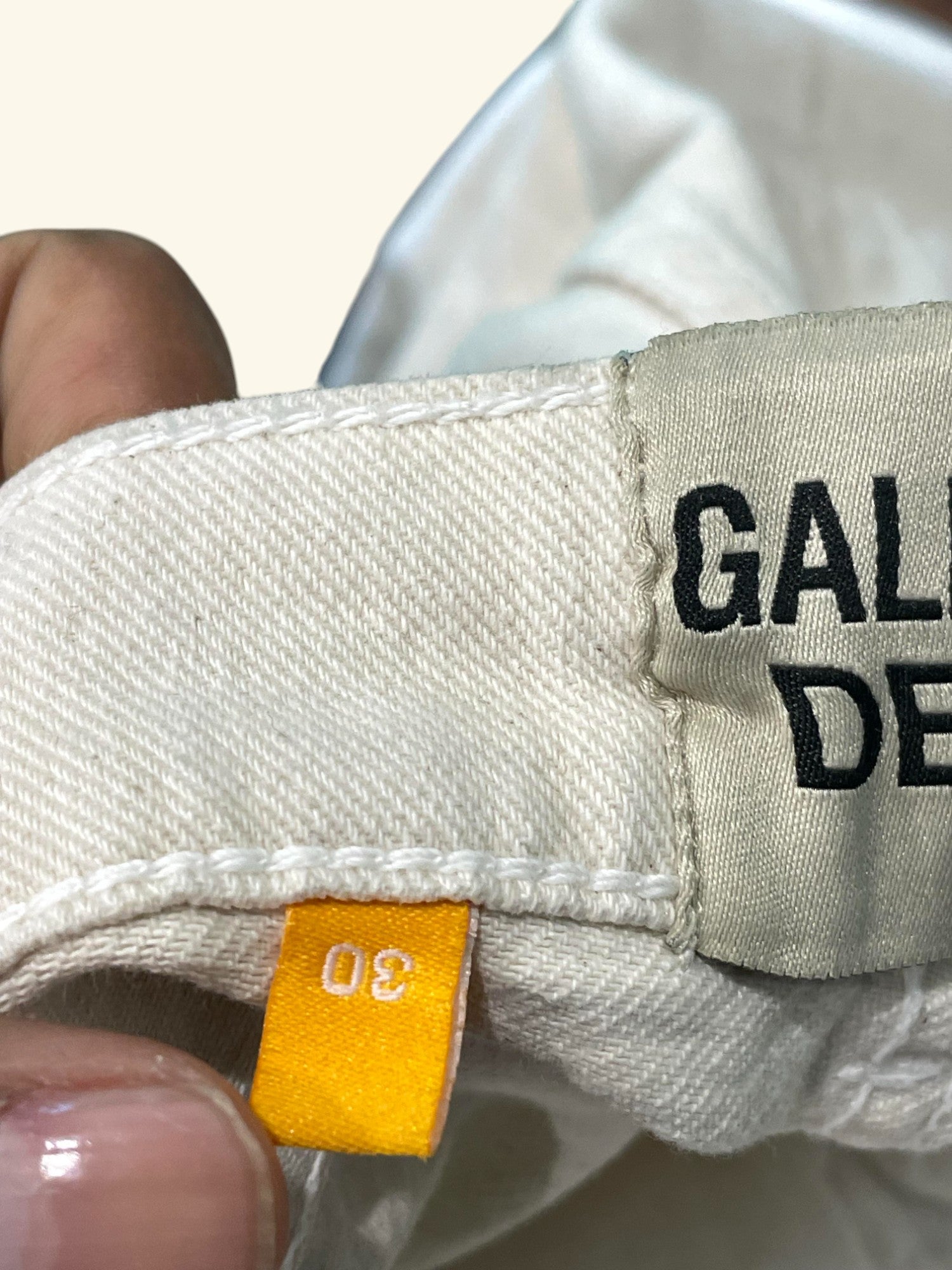 Gallery Dept Flame Flare White Jeans Used 30