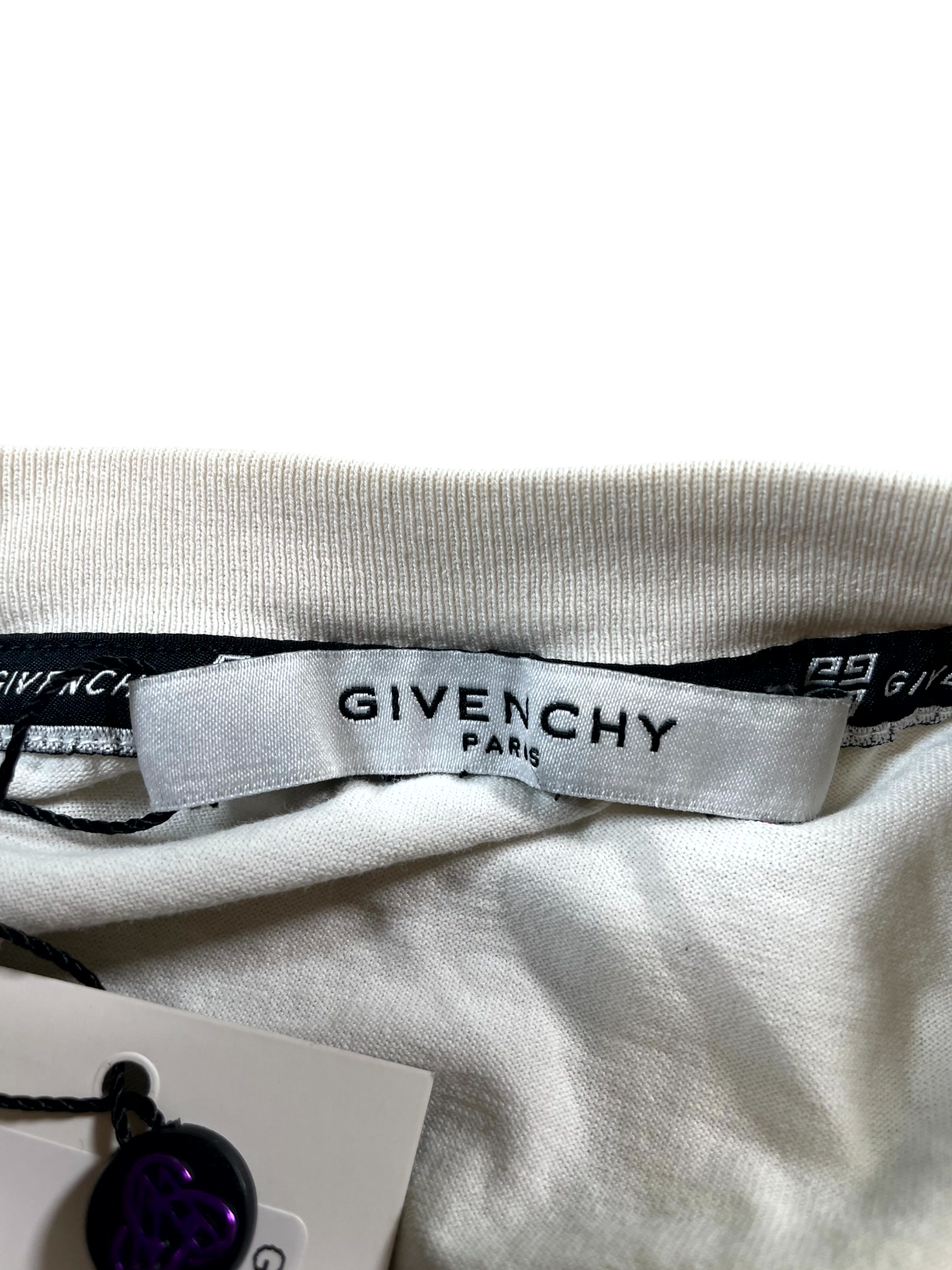 Givenchy Chest Logo White Tee