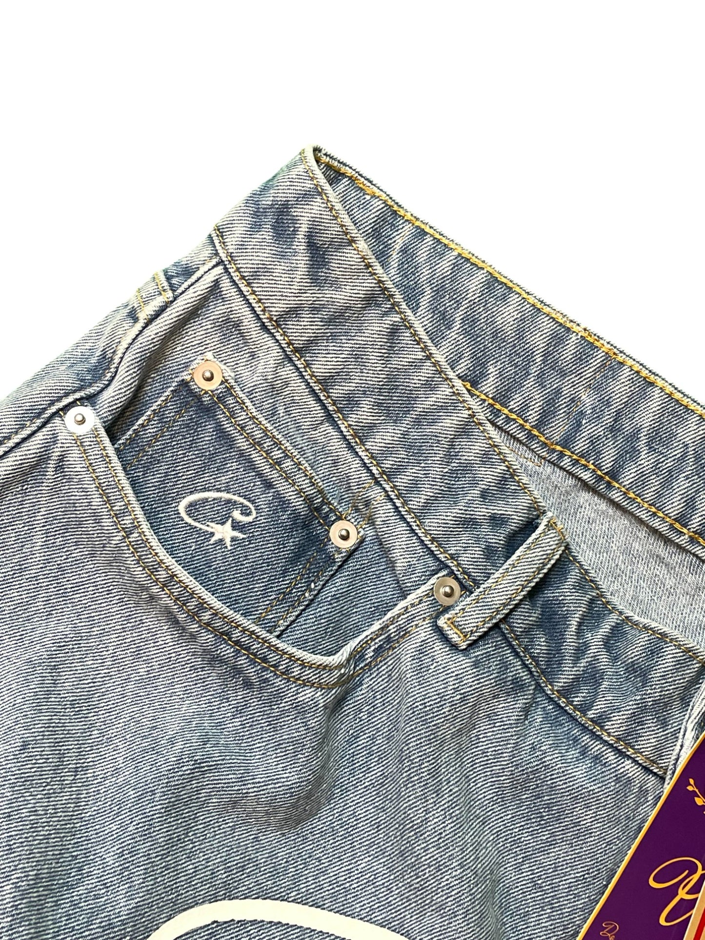 Corteiz Island Baggy Light Wash Jeans