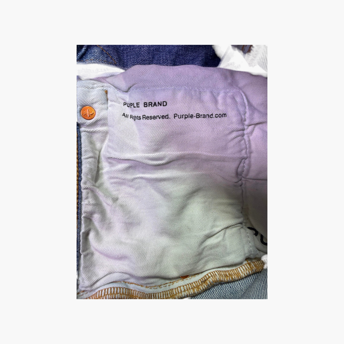 Purple Brand Splatter Light Wash Jeans