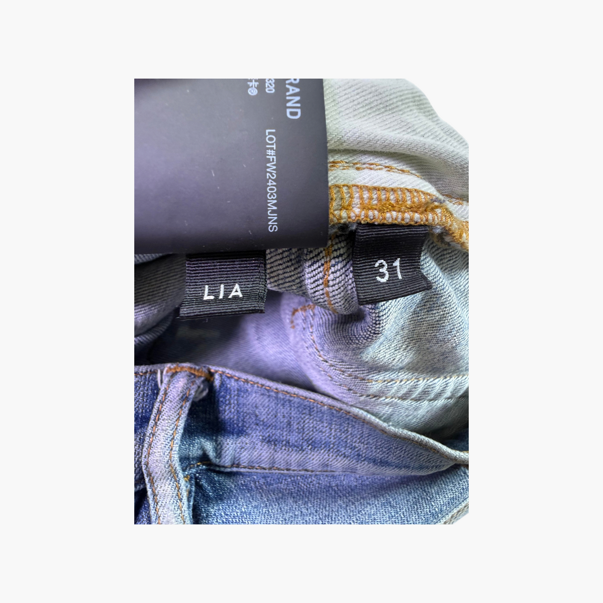 Purple Brand Splatter Light Wash Jeans