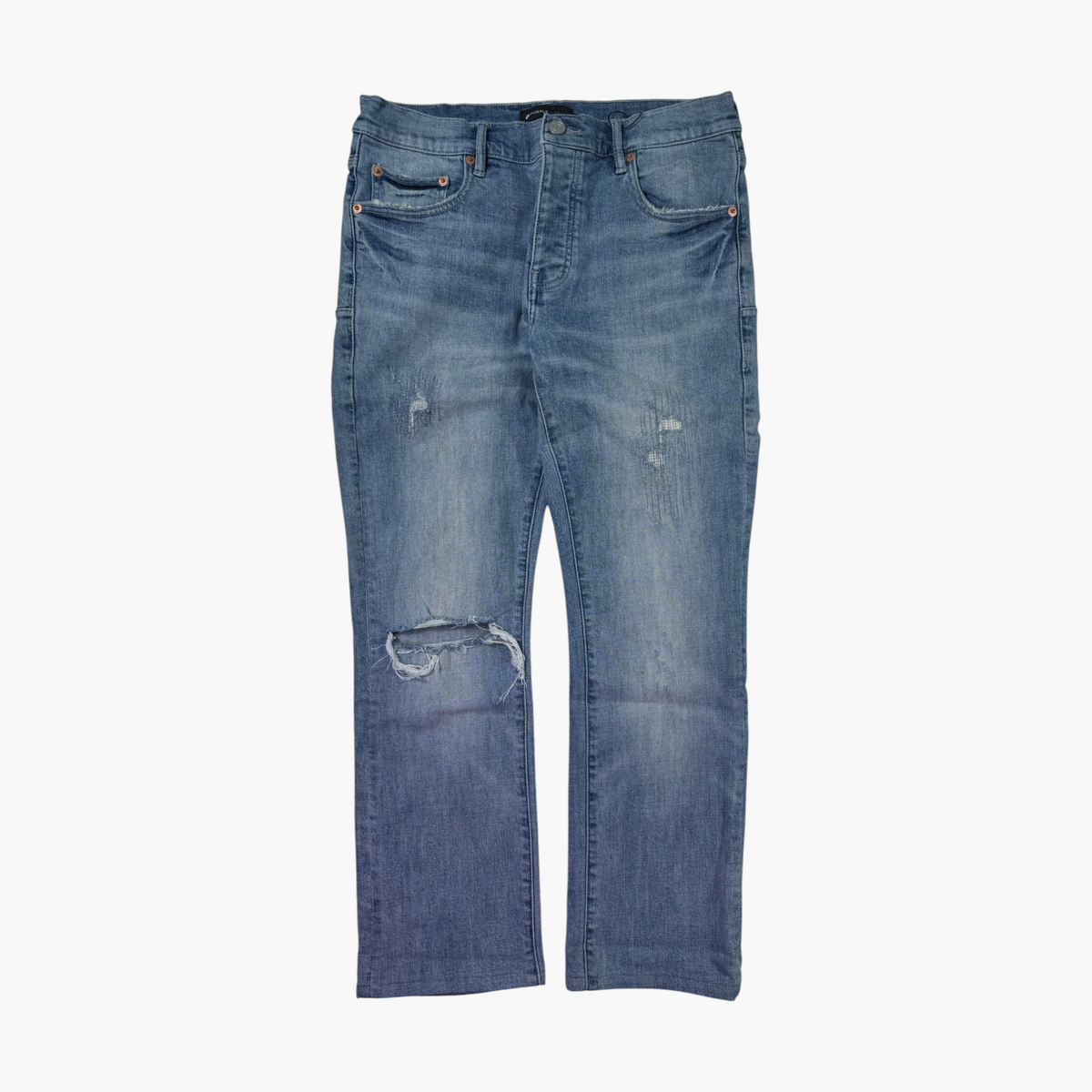 Purple Brand Stitches Light Wash Jeans