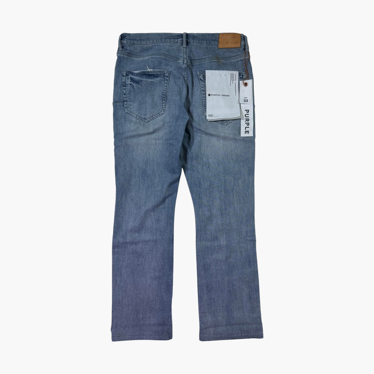 Purple Brand Stitches Light Wash Jeans