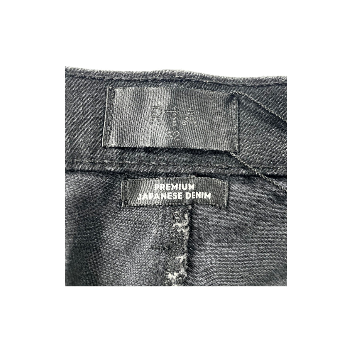 RTA Wax Black & Silver Jeans