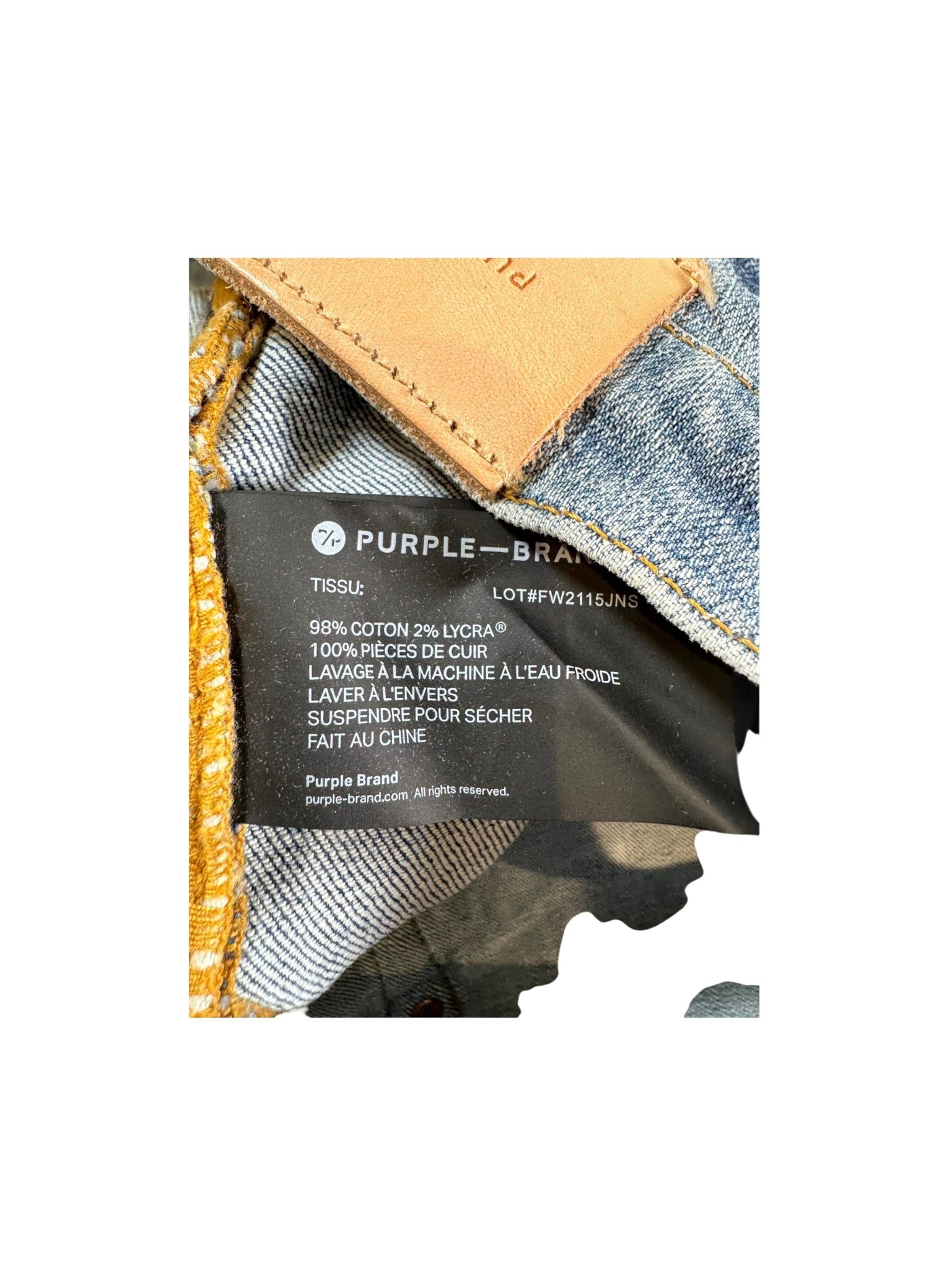 Purple Brand Distressed Light Wash Jeans