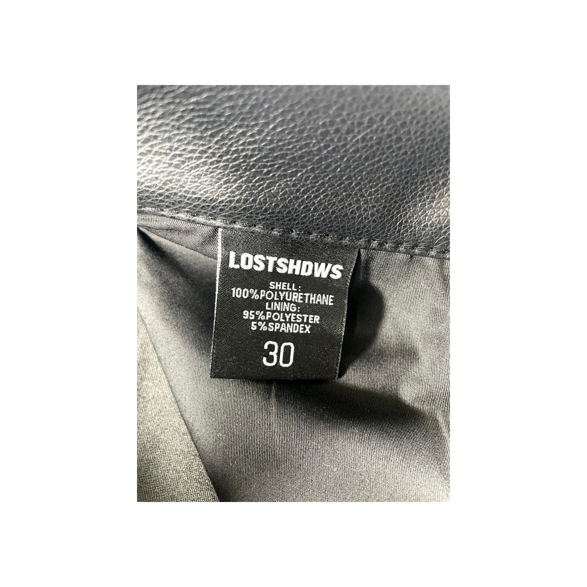 LOST SHDWS Leather Black & Orange Jeans
