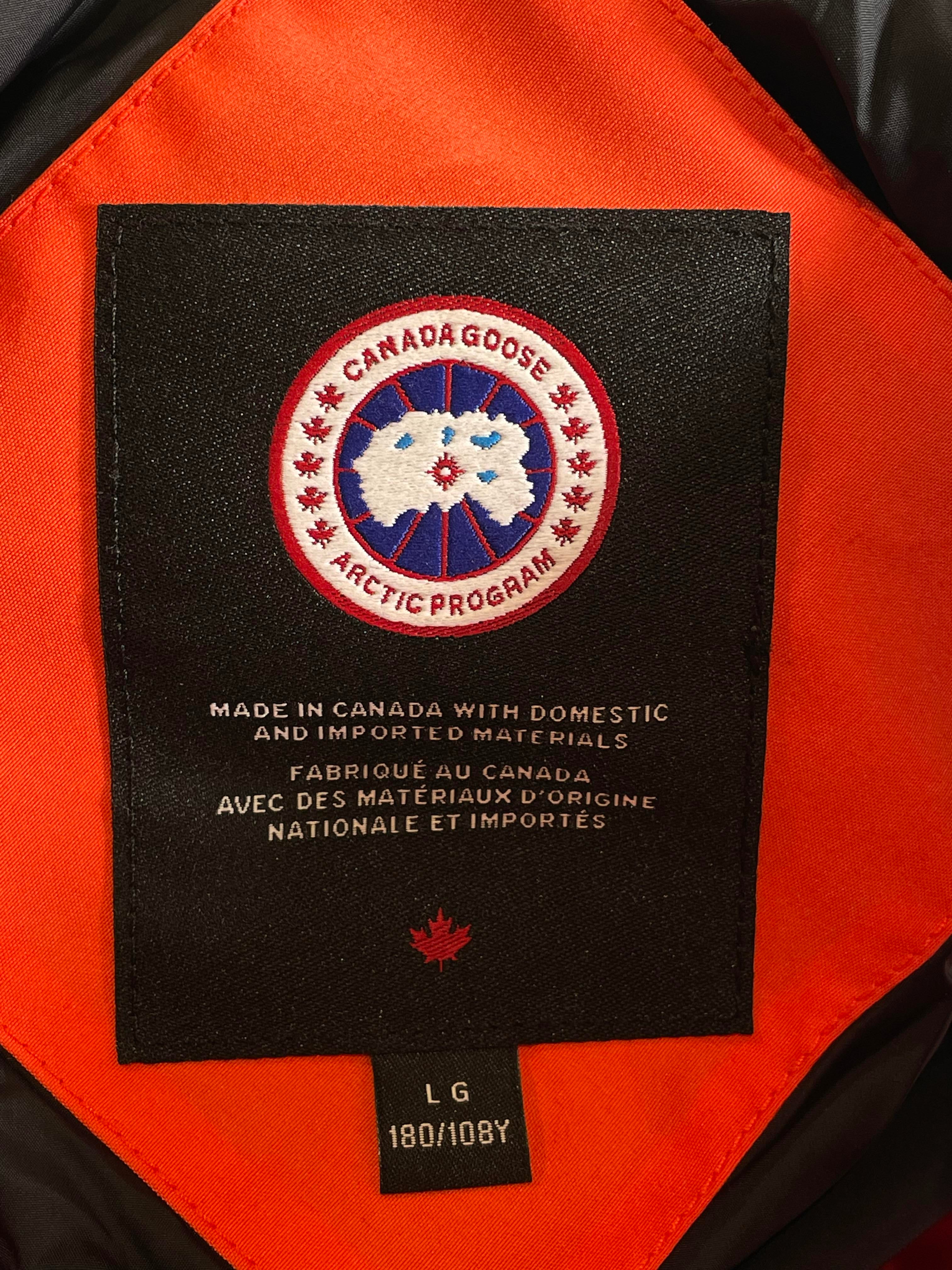 Canada Goose Orange Puffer Jacket