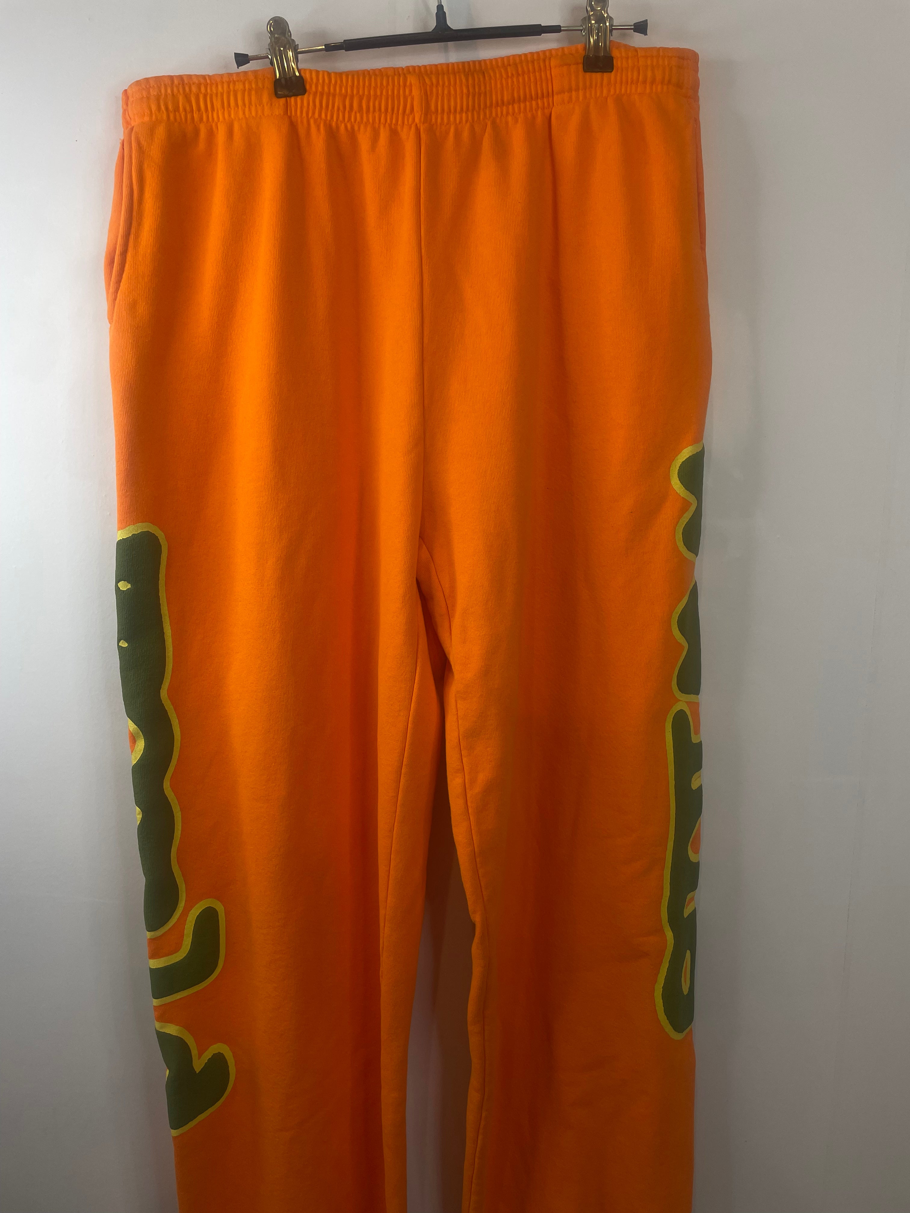 Sp5der Orange Beluga Sweatpants