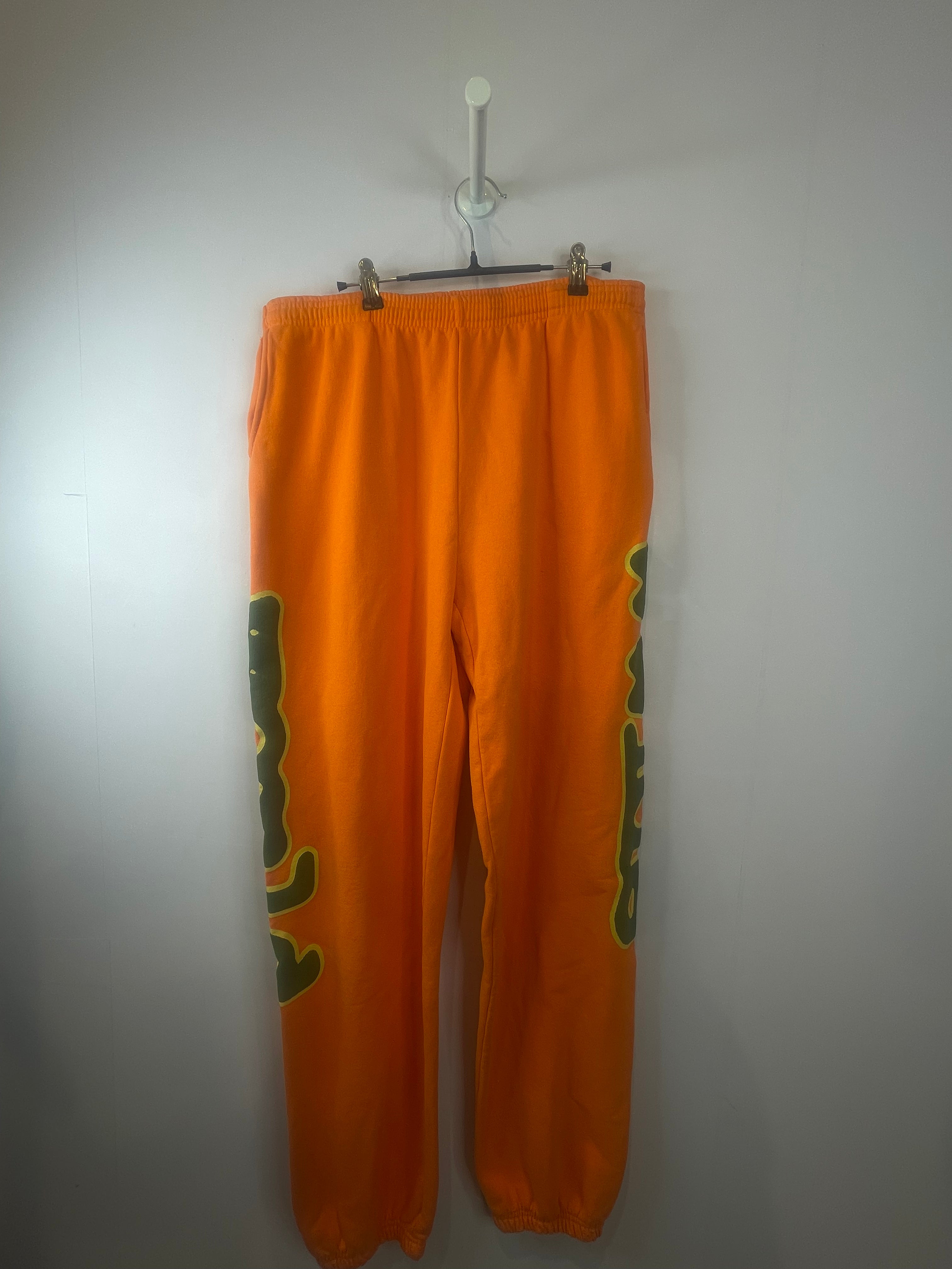 Sp5der Orange Beluga Sweatpants