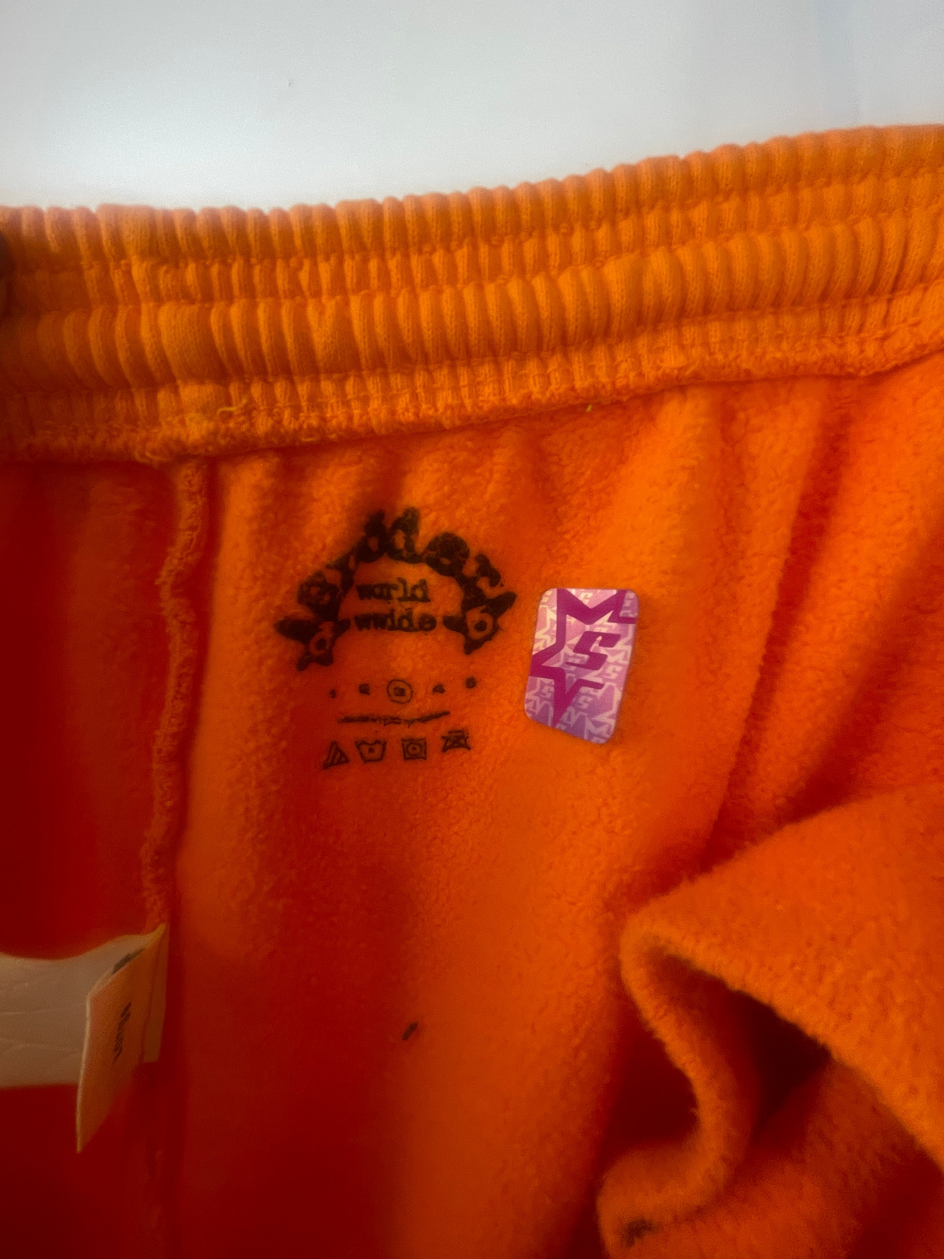 Sp5der Orange Beluga Sweatpants